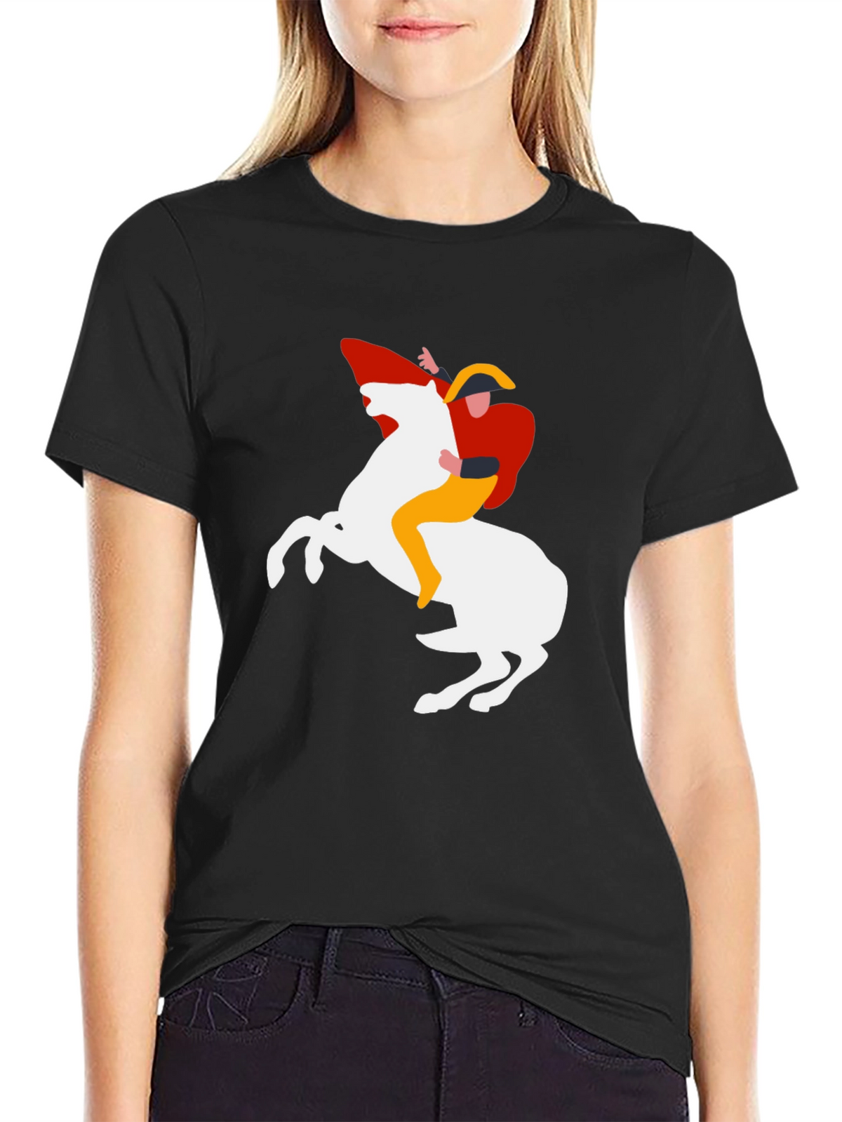 Napoleon Horse Graphic Tee - Black T-Shirt