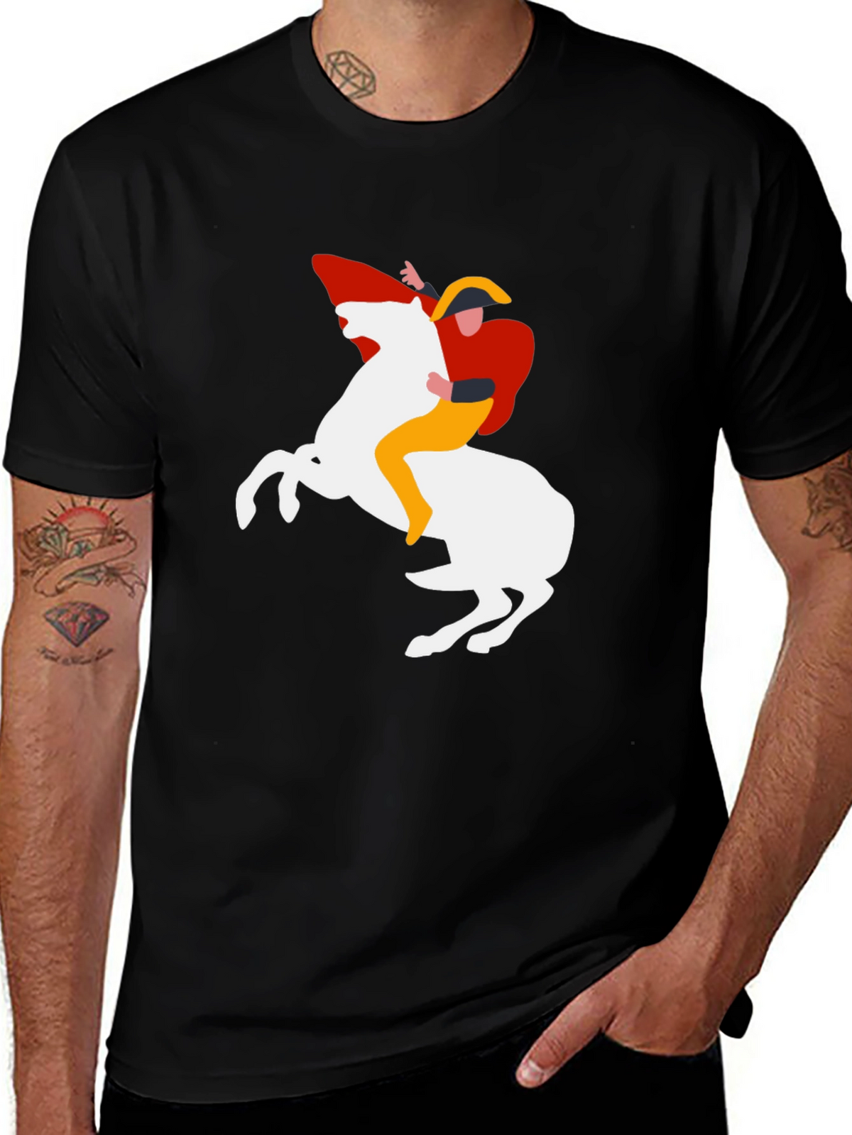 Napoleon Horse Graphic Tee - Black T-Shirt