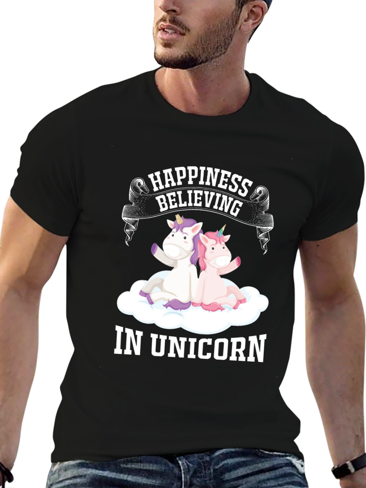 Happiness Believing in Unicorn T-Shirt