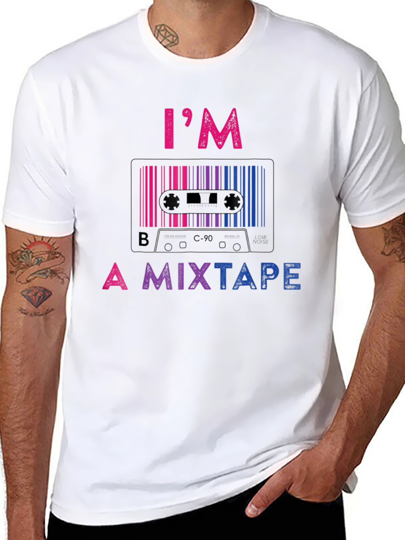 Bisexual Pride Mixtape Graphic T-Shirt