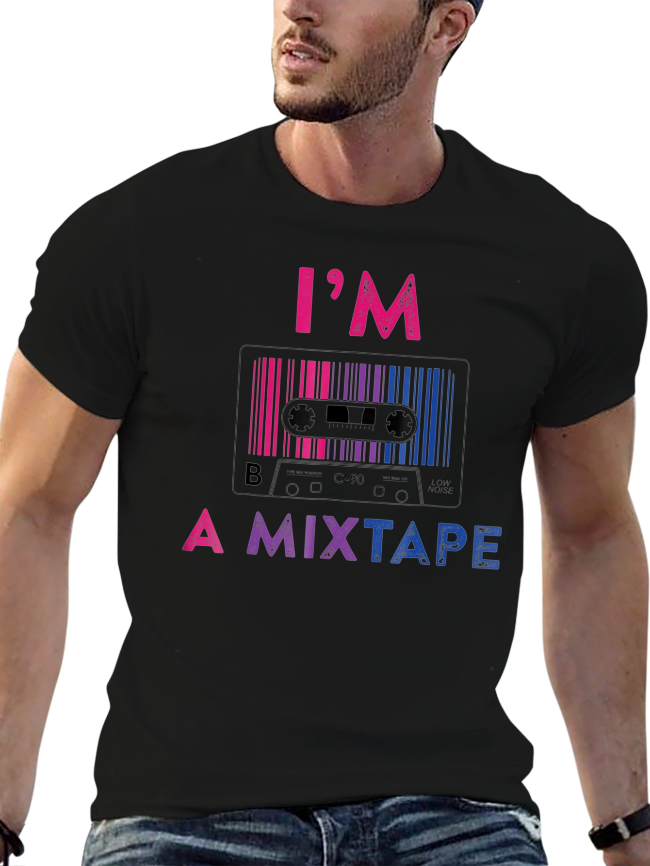 Bisexual Pride Mixtape Graphic T-Shirt