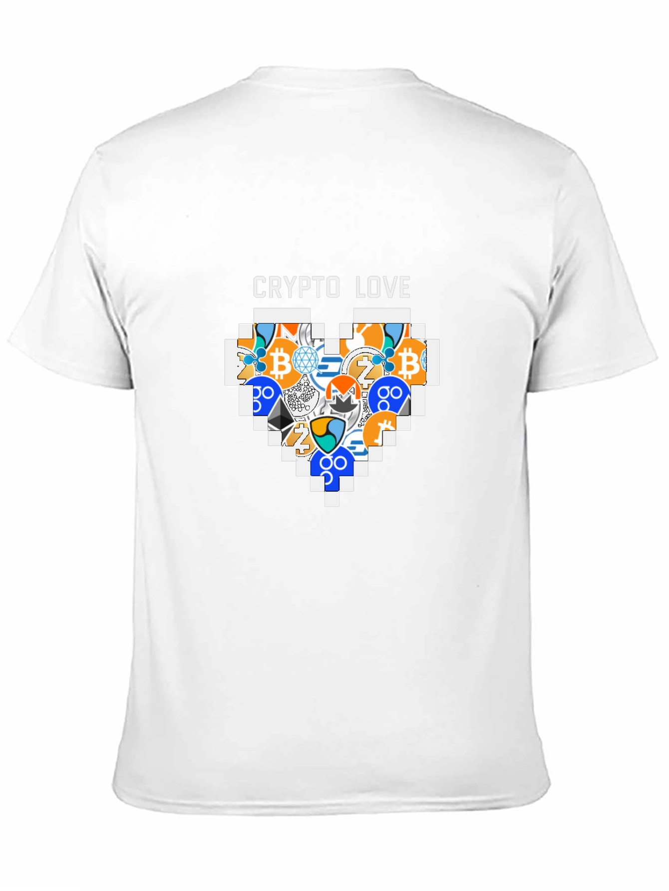 Crypto Love T-Shirt - Bitcoin Ethereum & More!