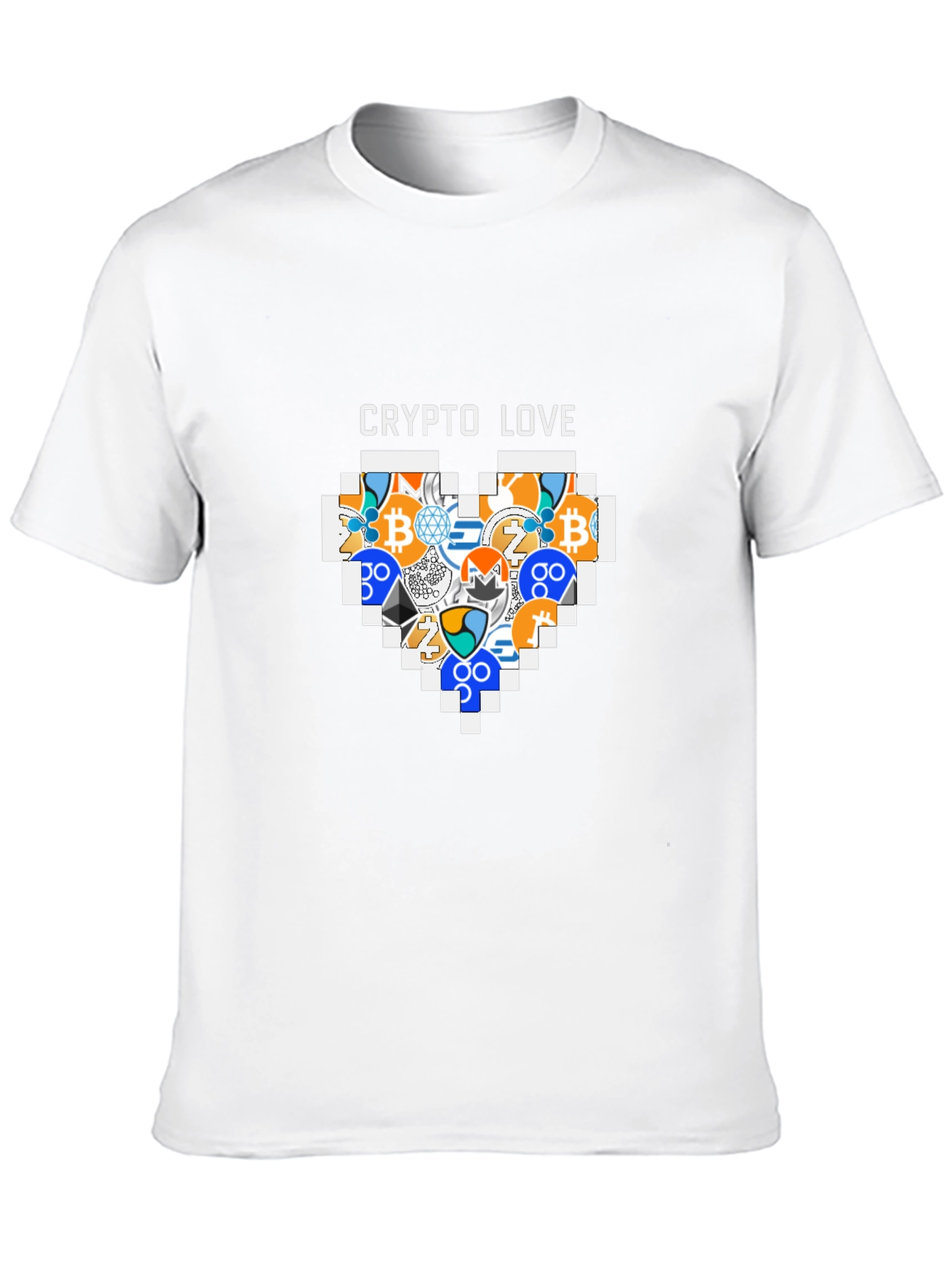 Crypto Love T-Shirt - Bitcoin Ethereum & More!