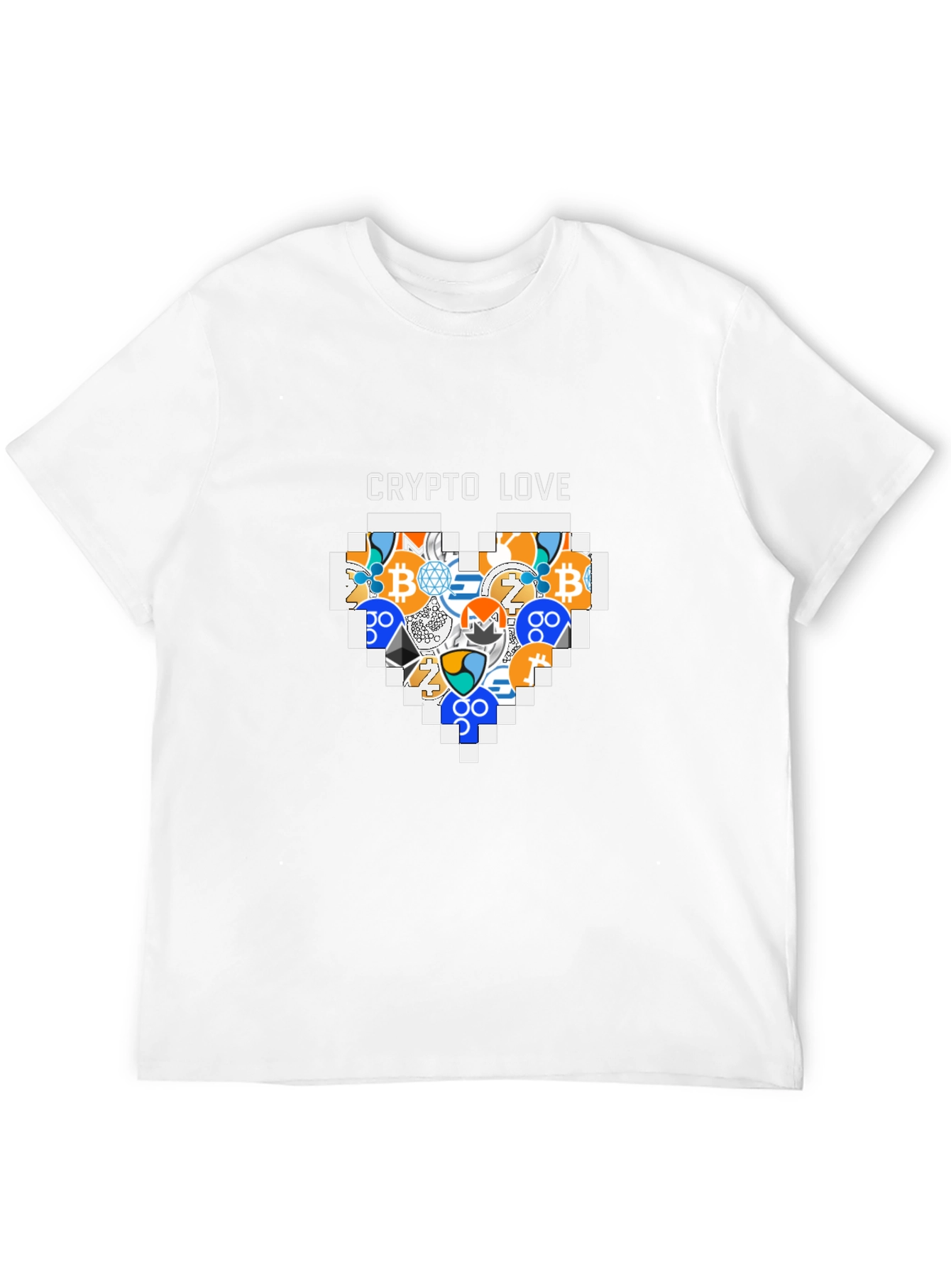 Crypto Love T-Shirt - Bitcoin Ethereum & More!
