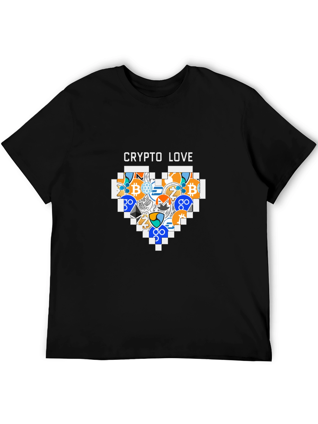 Crypto Love T-Shirt - Bitcoin Ethereum & More!