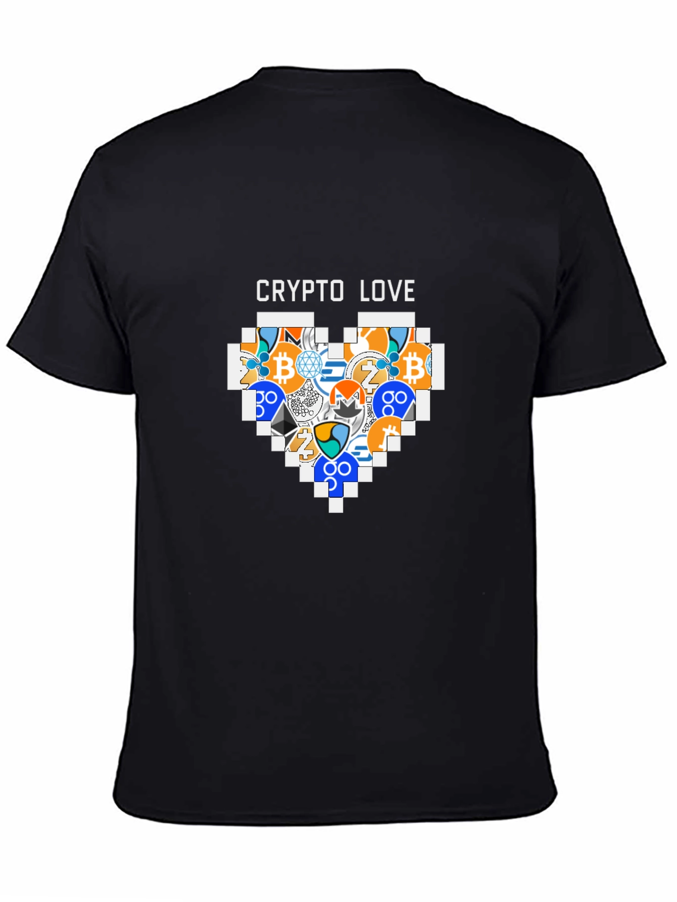 Crypto Love T-Shirt - Bitcoin Ethereum & More!