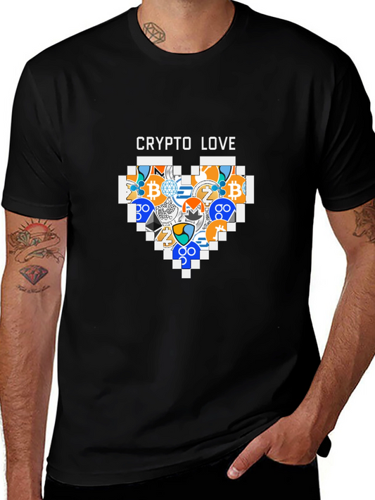Crypto Love T-Shirt - Bitcoin Ethereum & More!