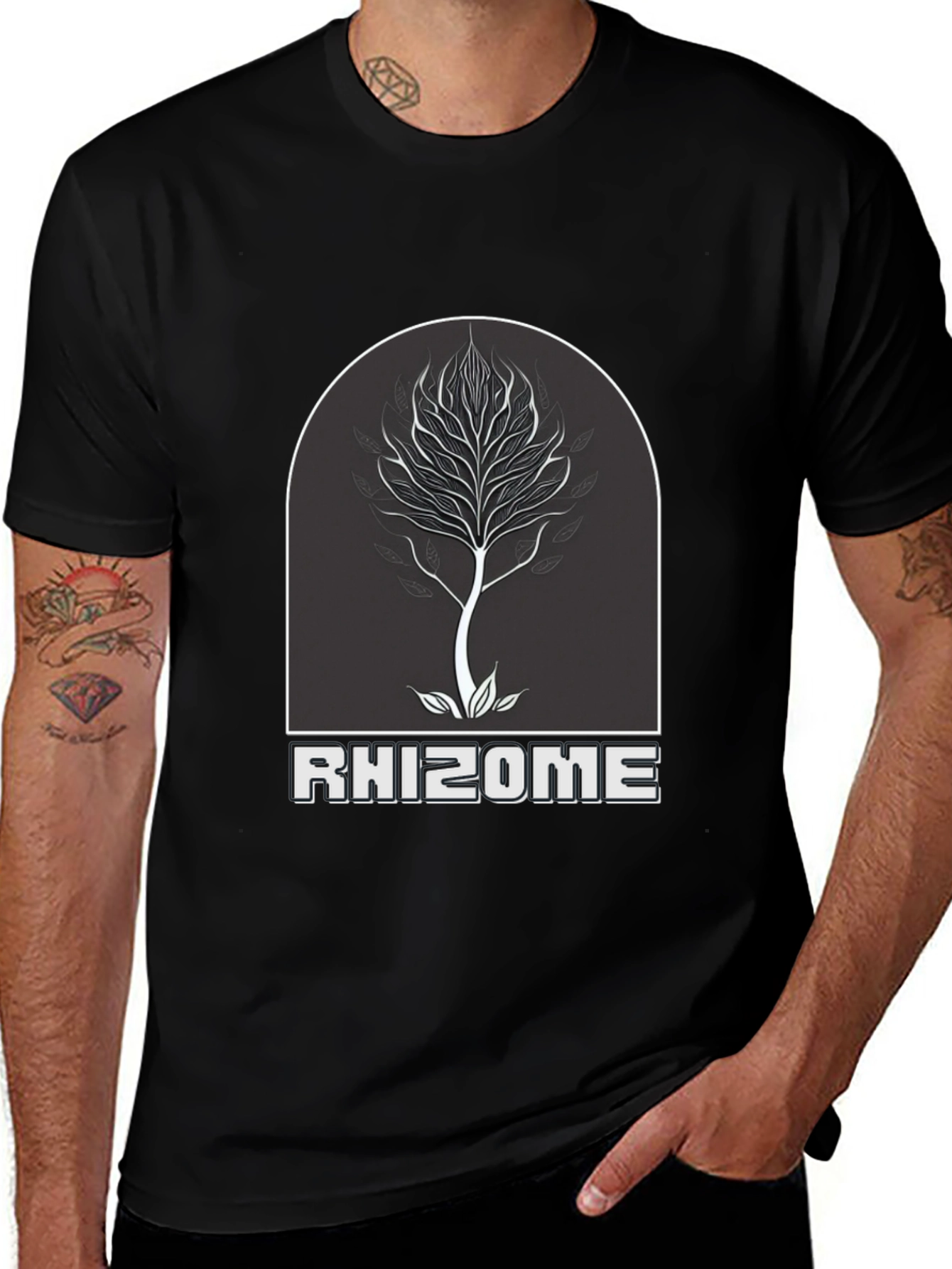 Rhizome Tree Graphic T-Shirt - Stylish Unisex Tee