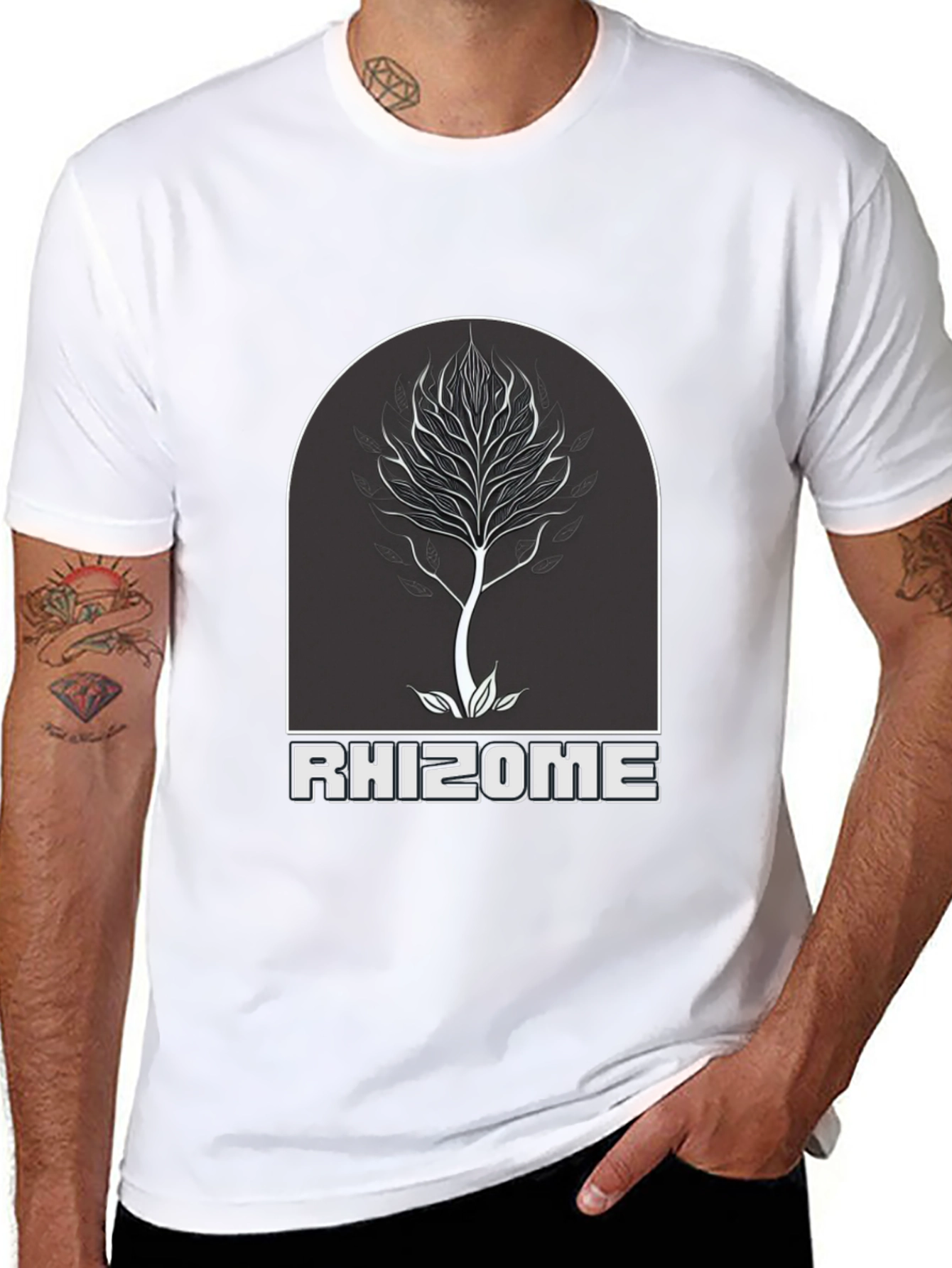 Rhizome Tree Graphic T-Shirt - Stylish Unisex Tee