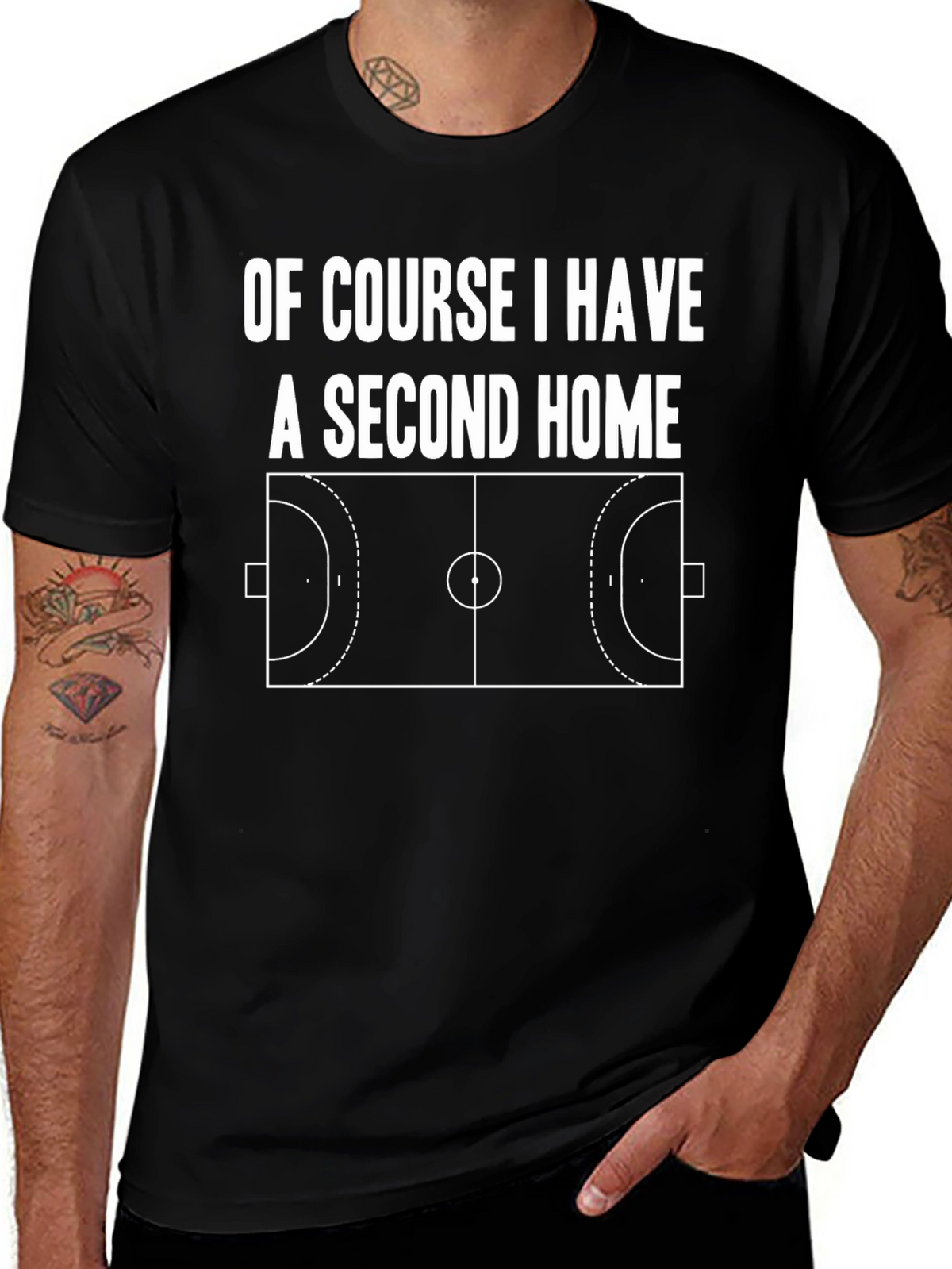 Handball Second Home Graphic T-Shirt