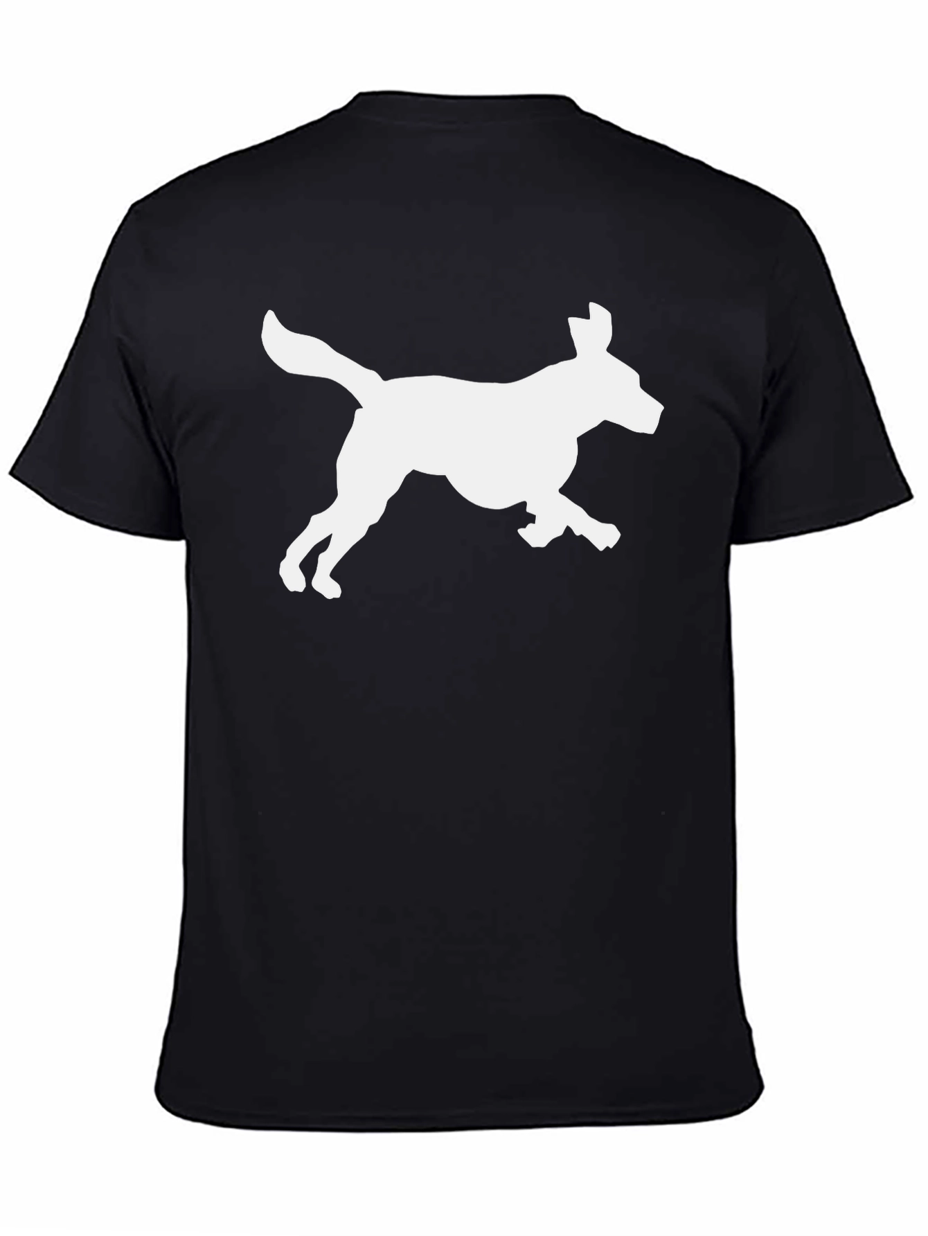 Dog Silhouette Graphic T-Shirt