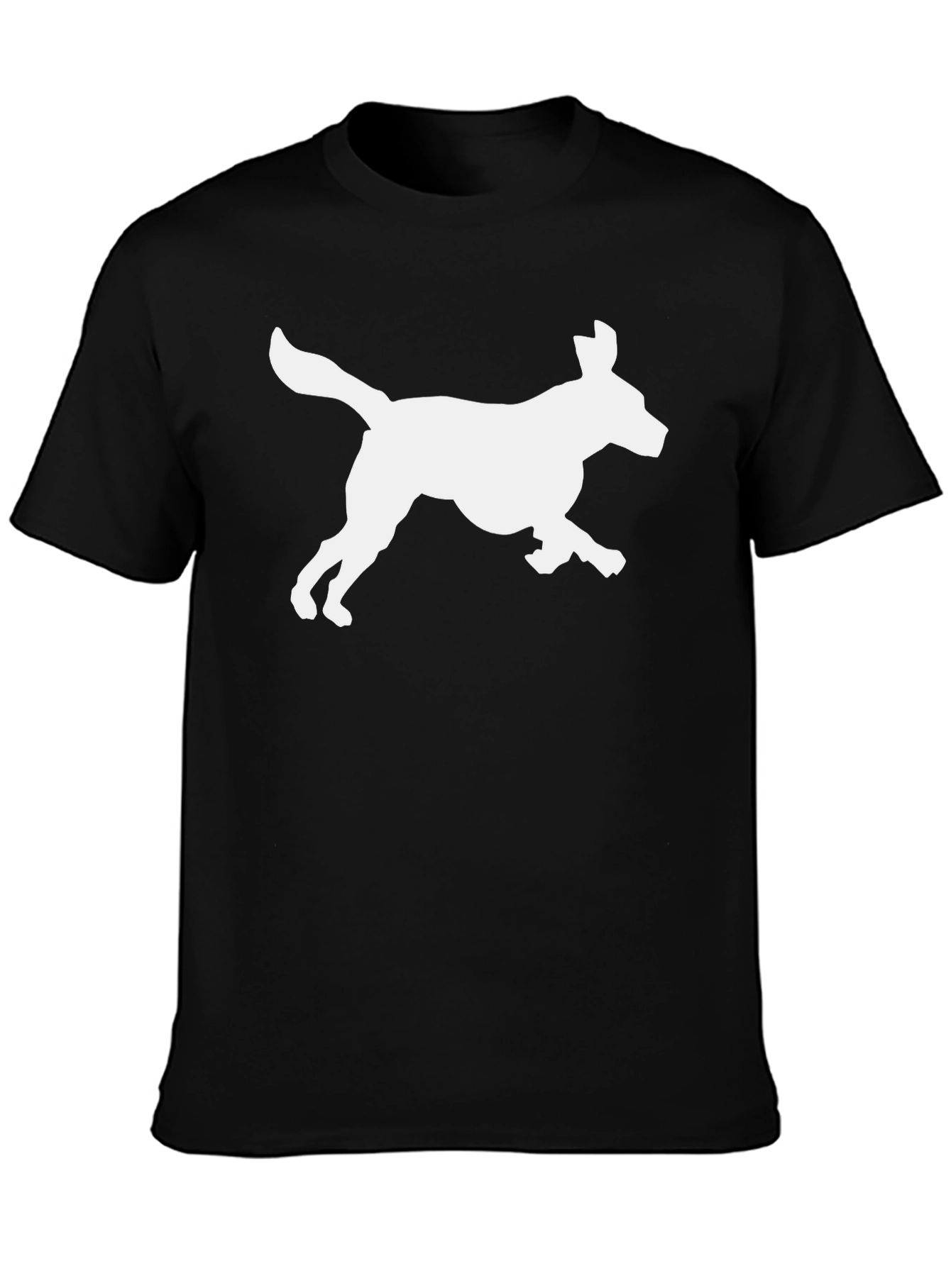 Dog Silhouette Graphic T-Shirt