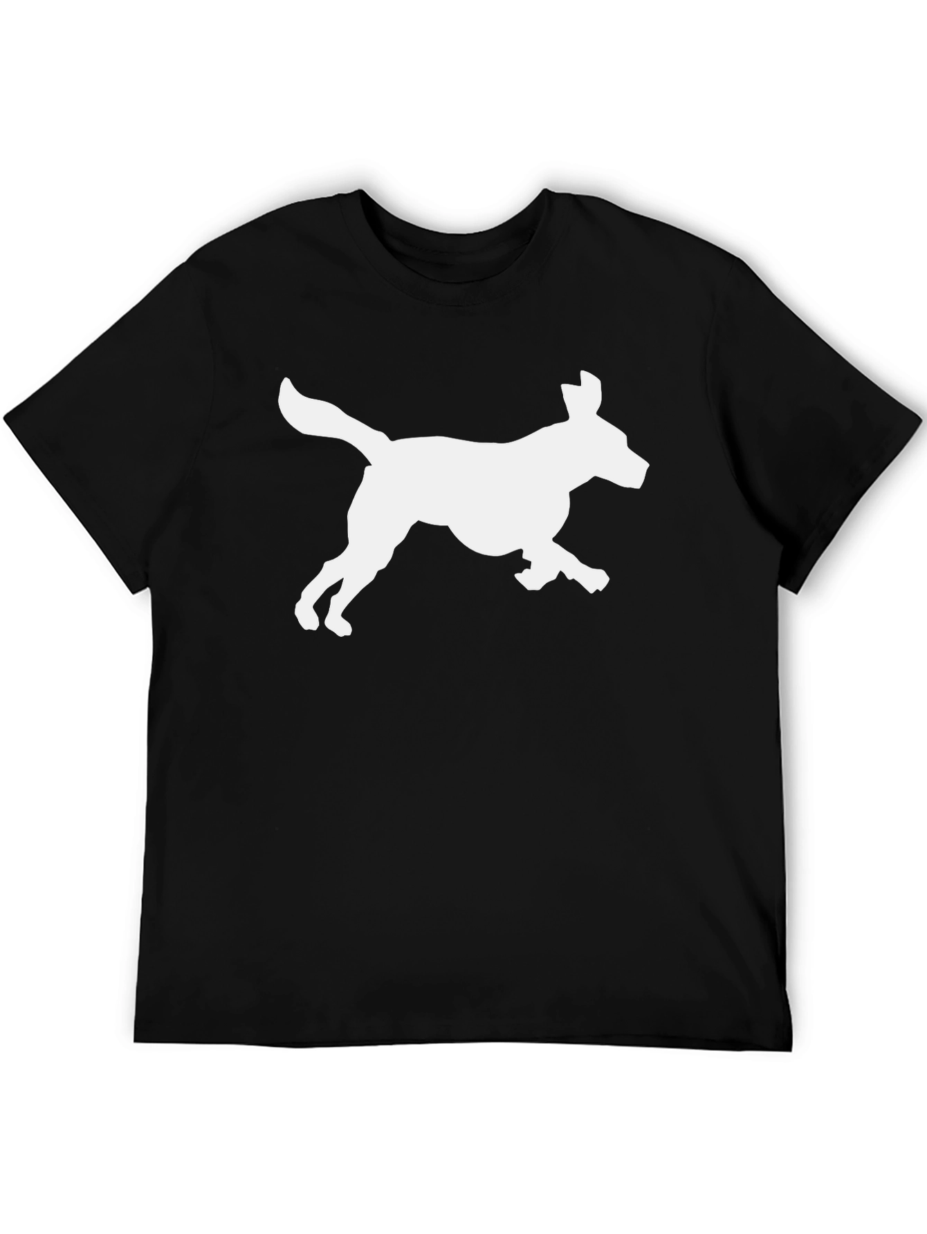 Dog Silhouette Graphic T-Shirt