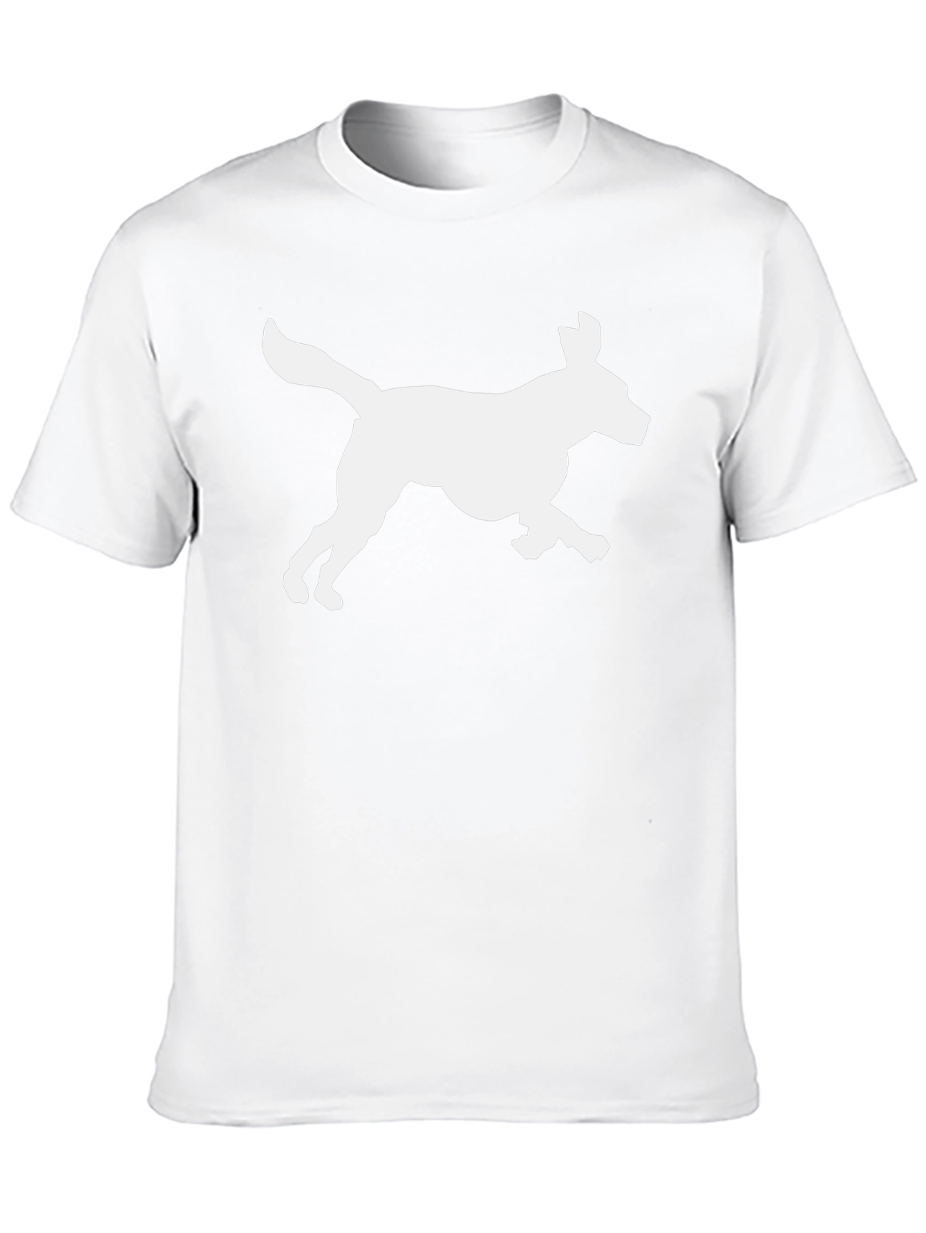 Dog Silhouette Graphic T-Shirt