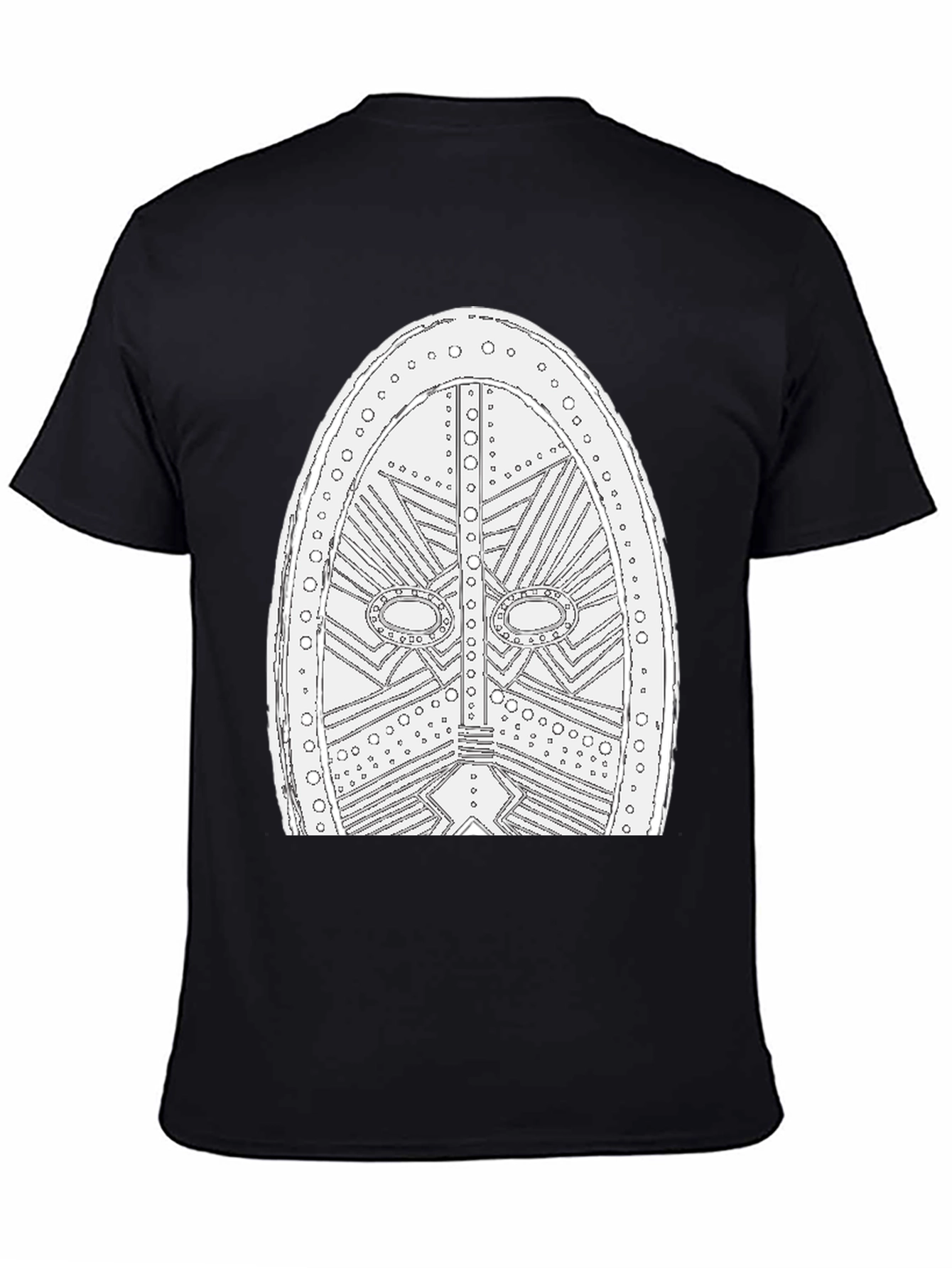 Viking Shield Graphic Tee - Black Cotton T-Shirt