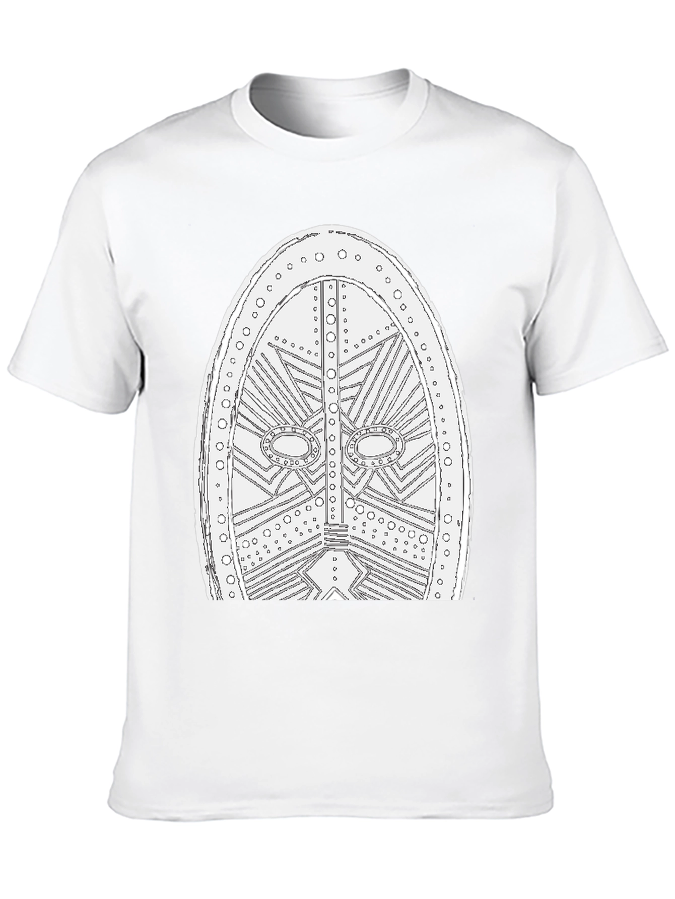 Viking Shield Graphic Tee - Black Cotton T-Shirt