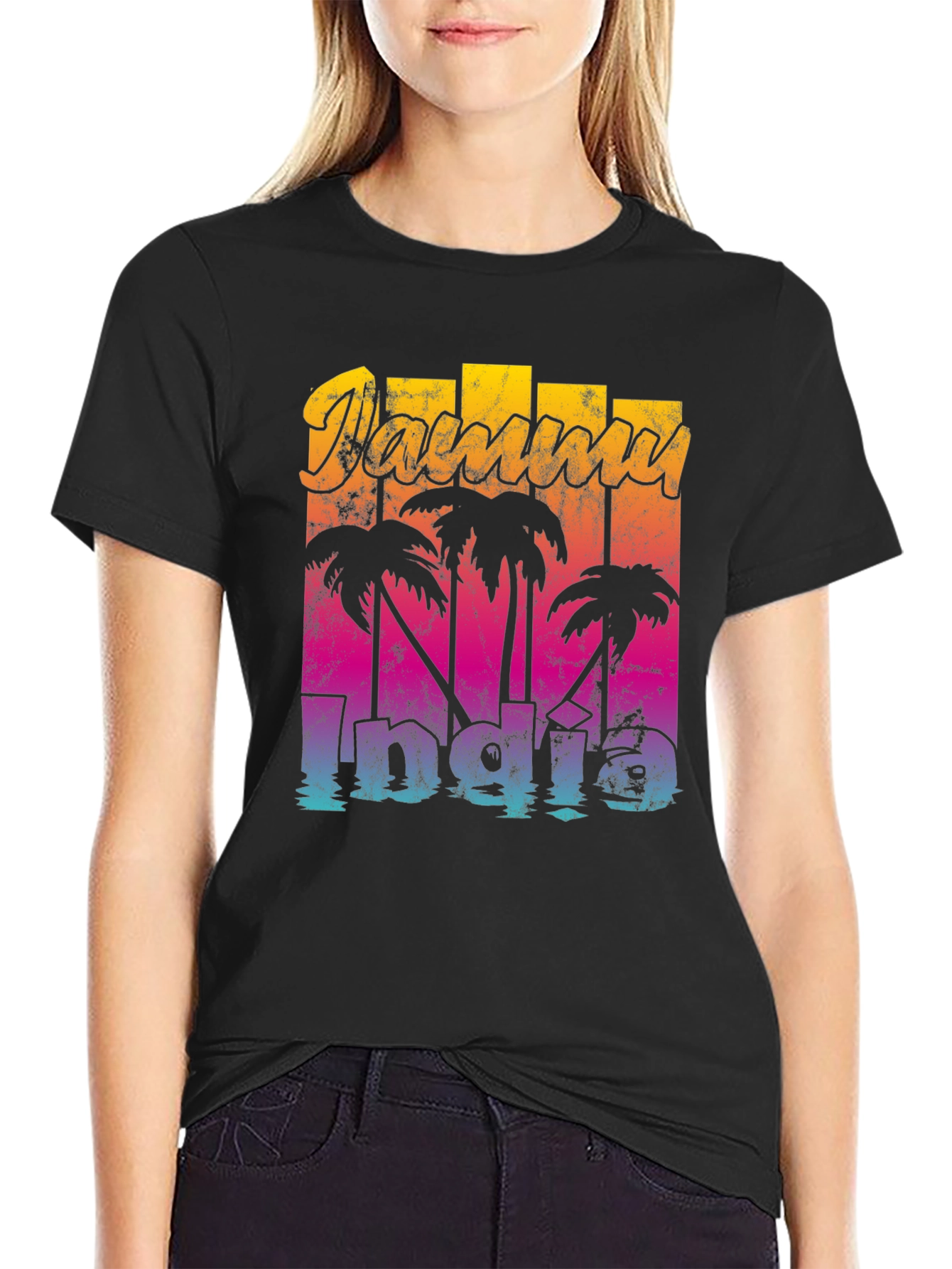 Miami Retro Palm Tree T-Shirt