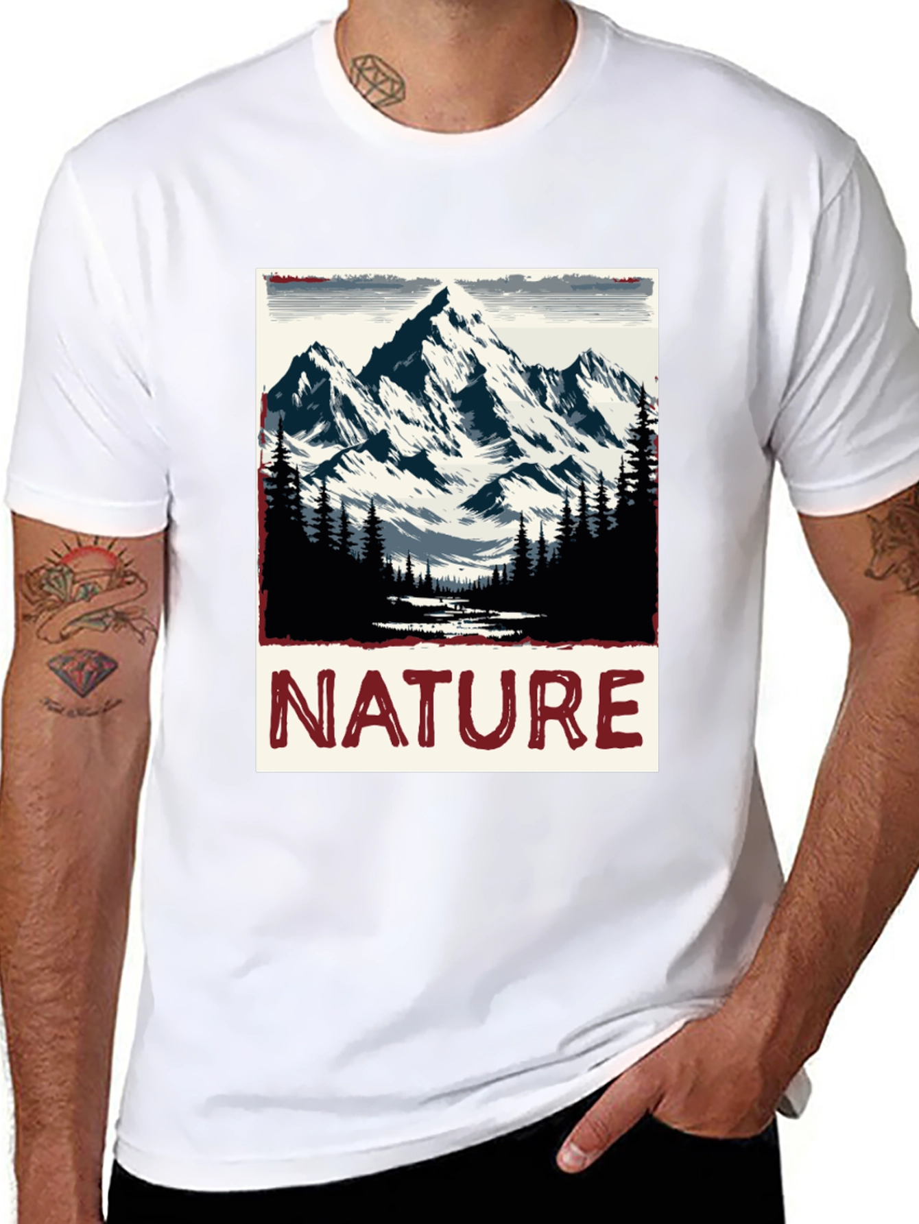 Nature Mountain Graphic Tee