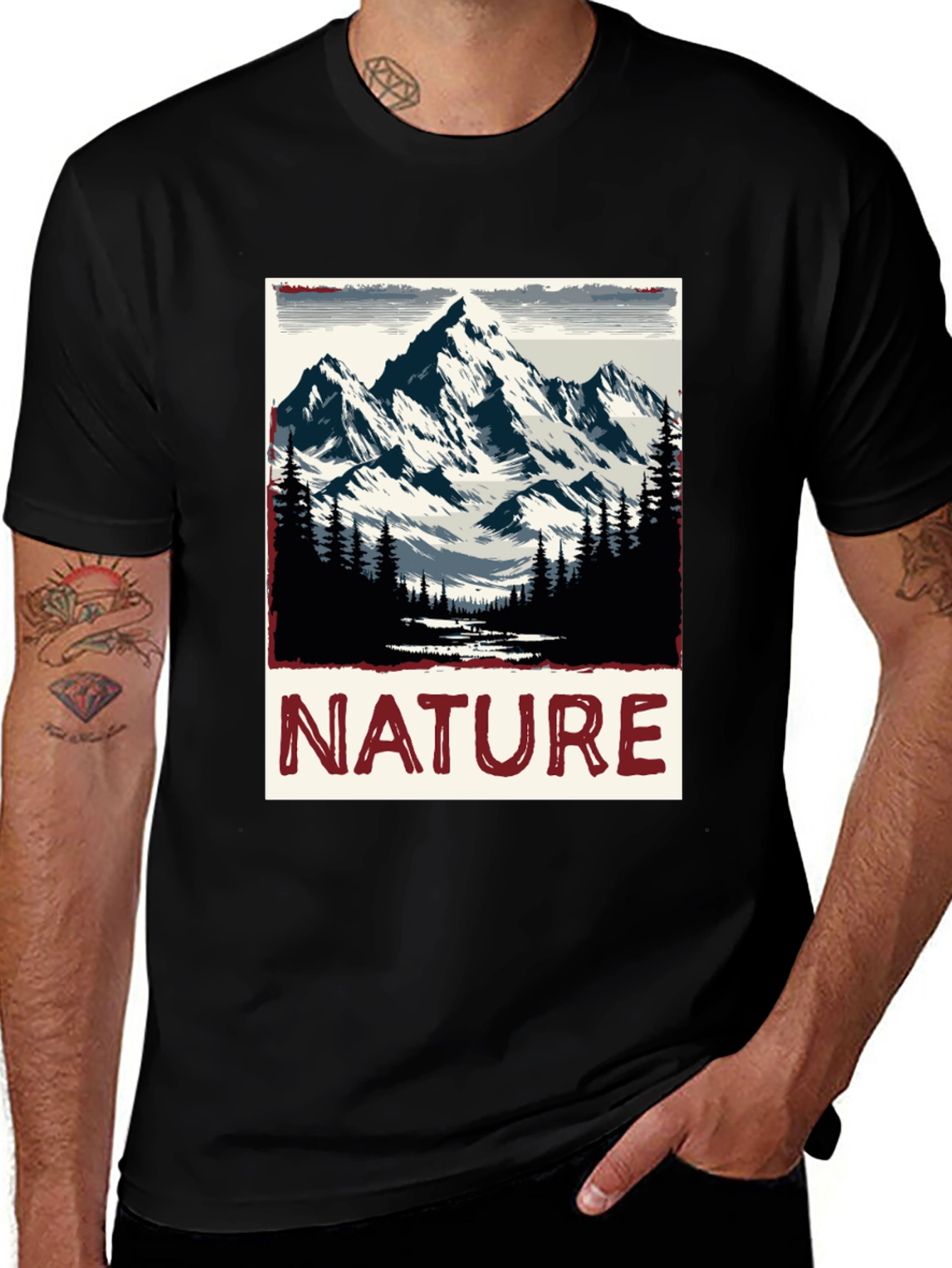 Nature Mountain Graphic Tee