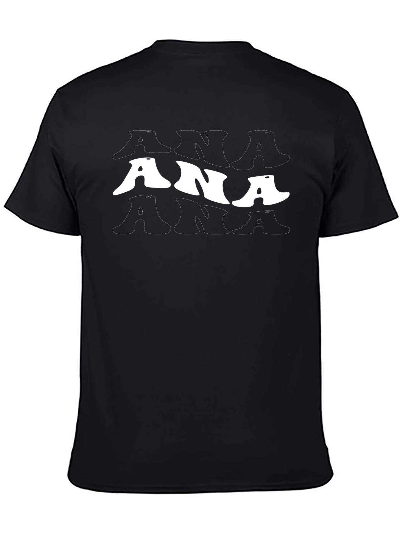 Stylish Black T-Shirt with ANA Graphic