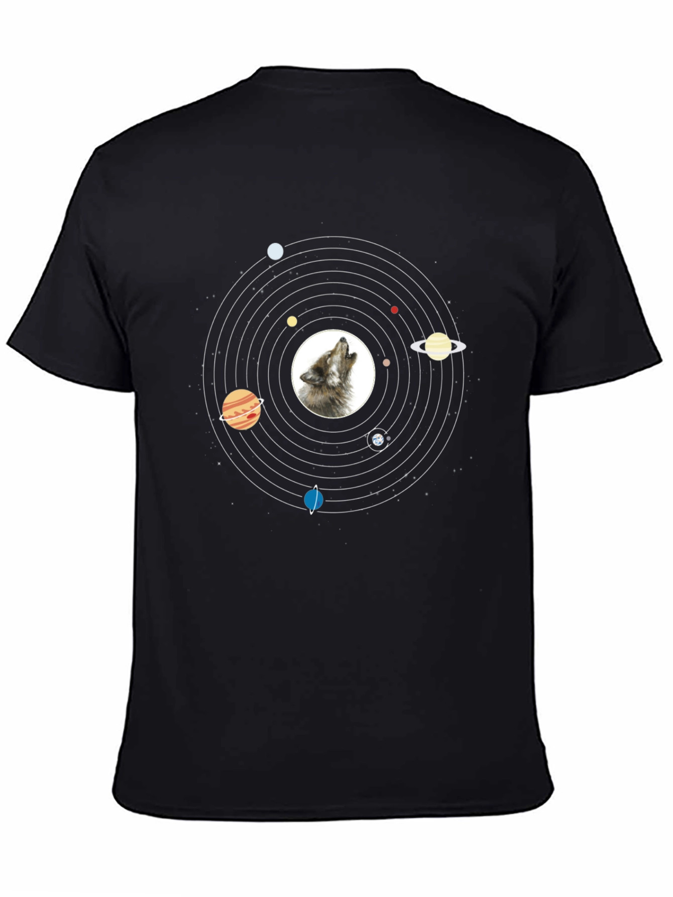 Wolf Solar System Graphic Tee