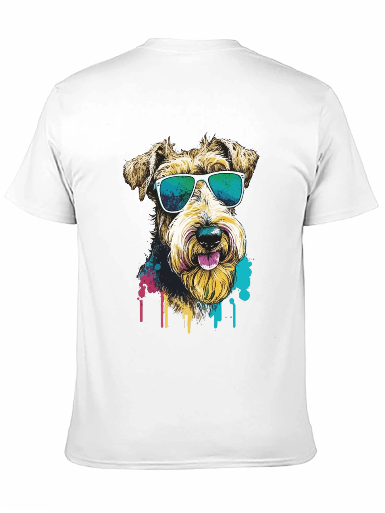 Cool Dog Graphic Tee - Black Cotton Shirt