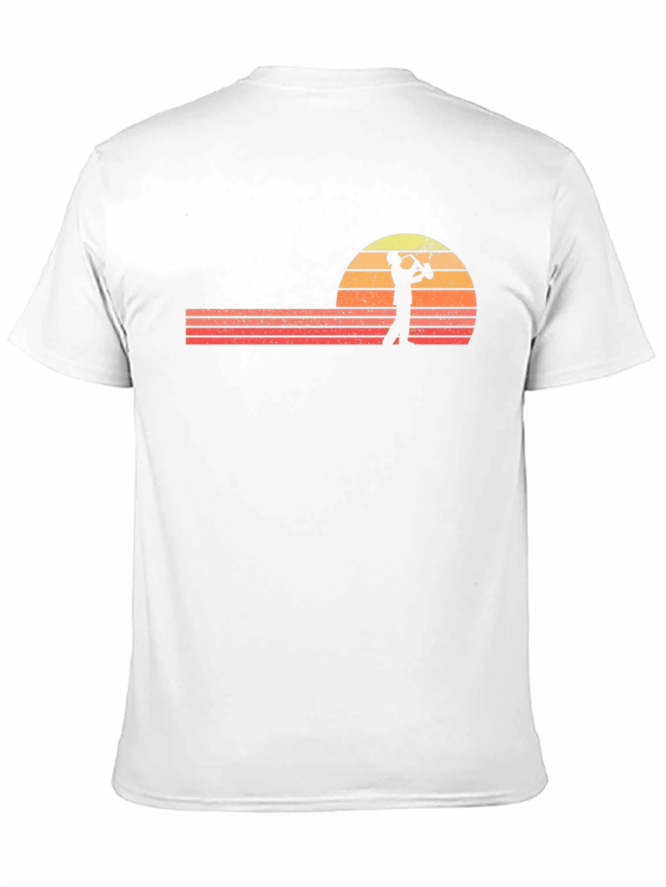 Saxophone Sunset Graphic Tee - Retro Style