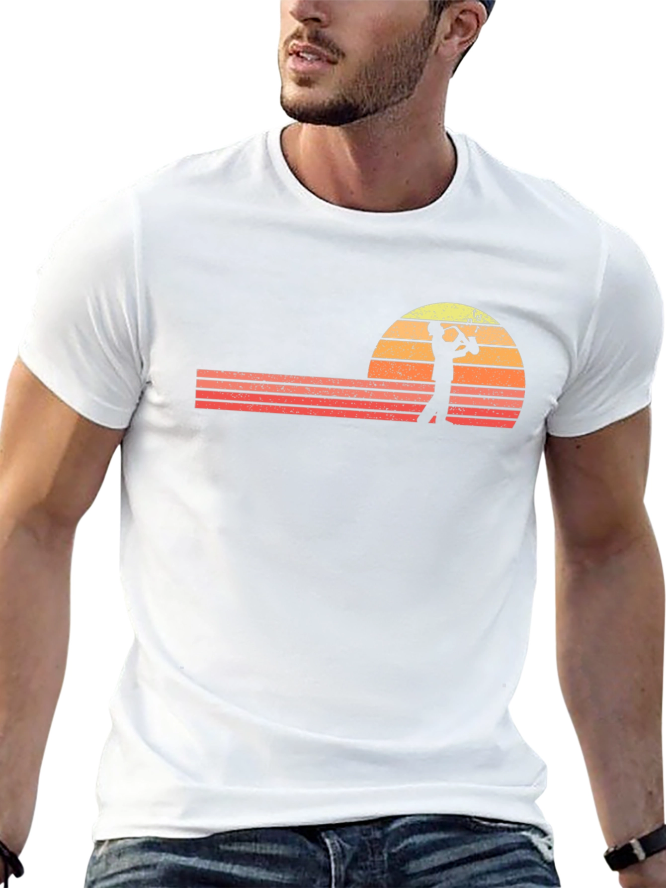 Saxophone Sunset Graphic Tee - Retro Style