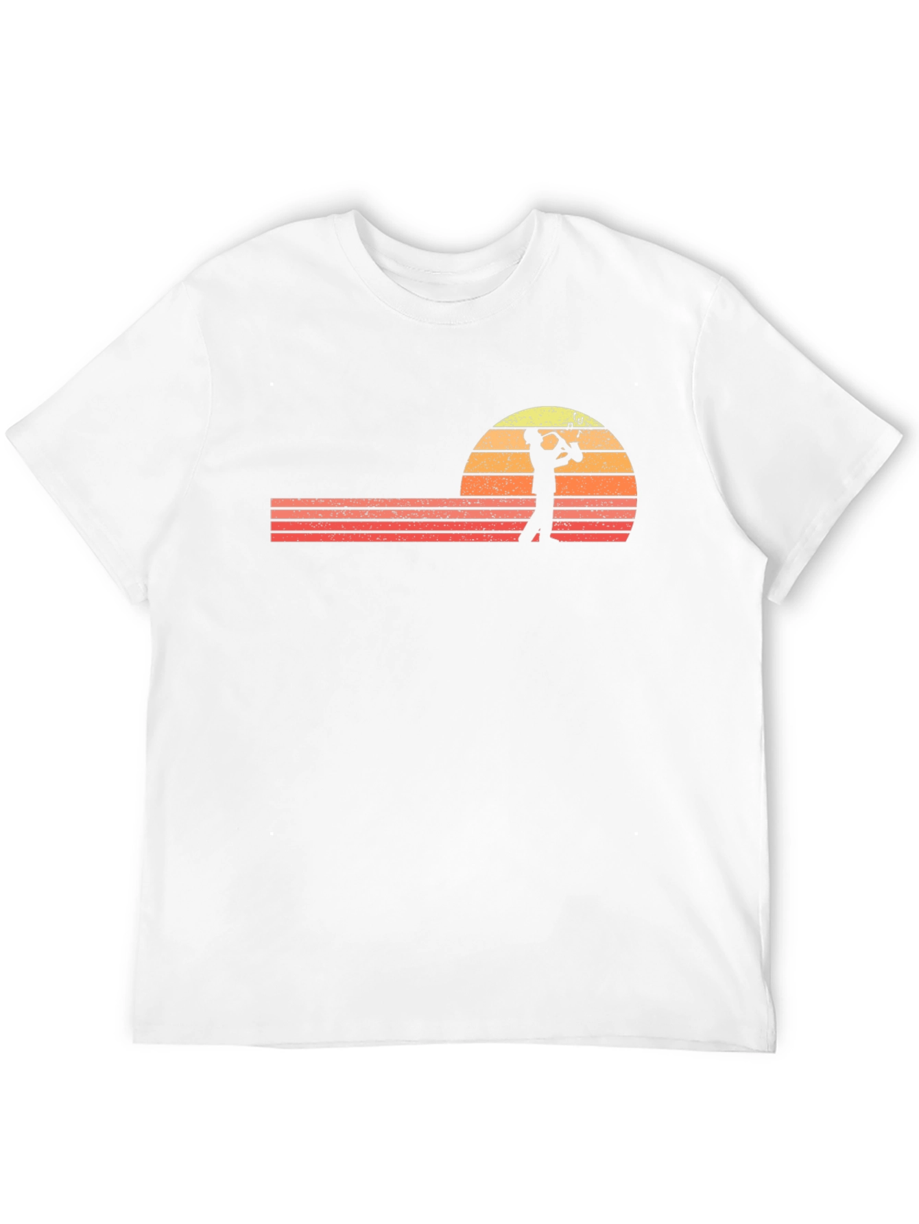 Saxophone Sunset Graphic Tee - Retro Style
