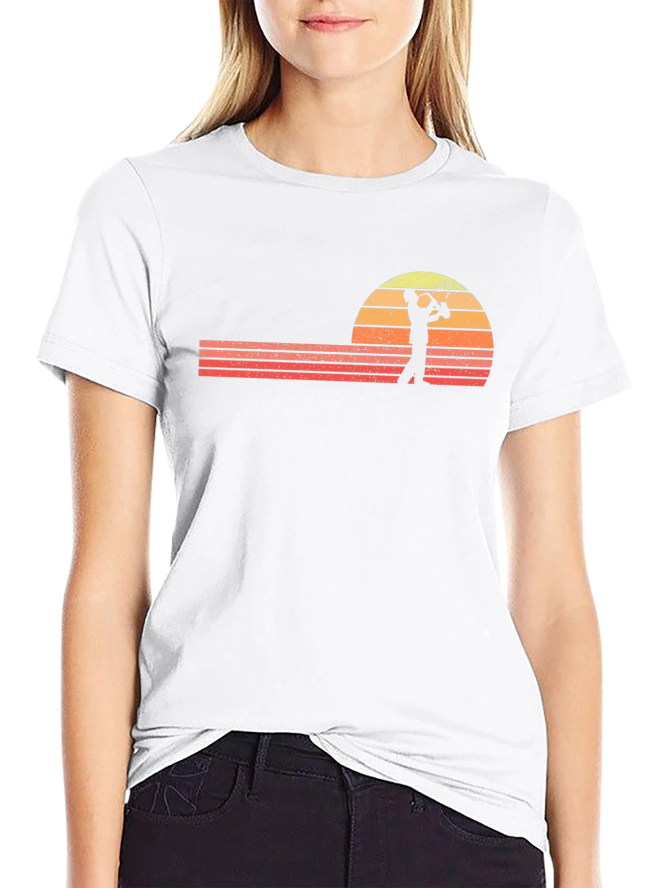 Saxophone Sunset Graphic Tee - Retro Style