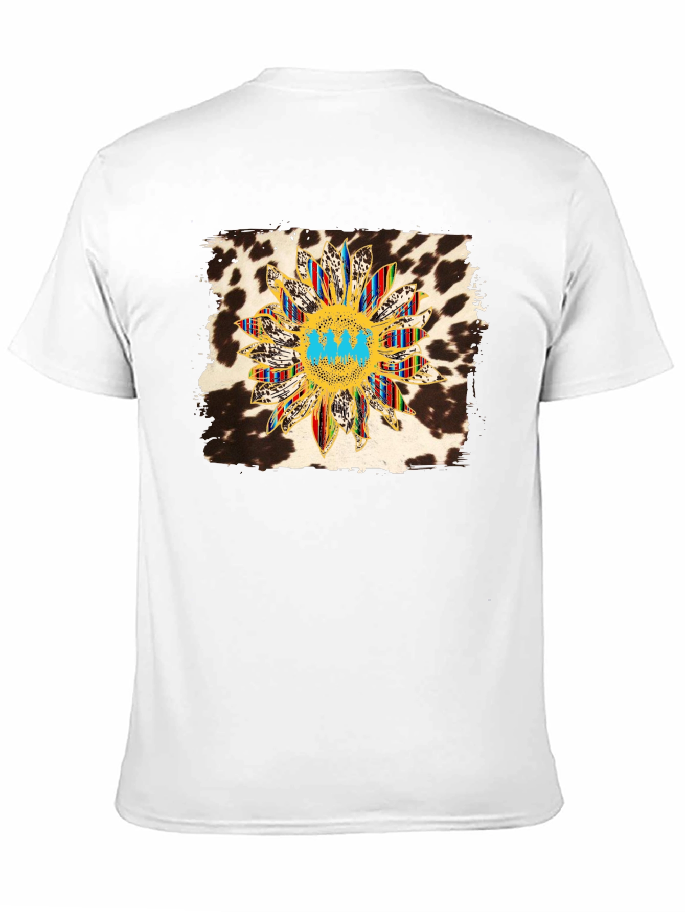 Sunflower Cow Print Graphic Tee