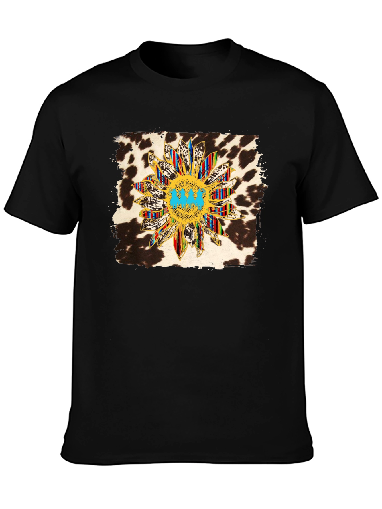 Sunflower Cow Print Graphic Tee