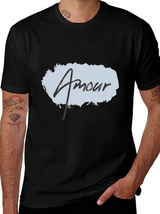 Amour Graphic T-Shirt - Stylish and Comfortable Black Tee