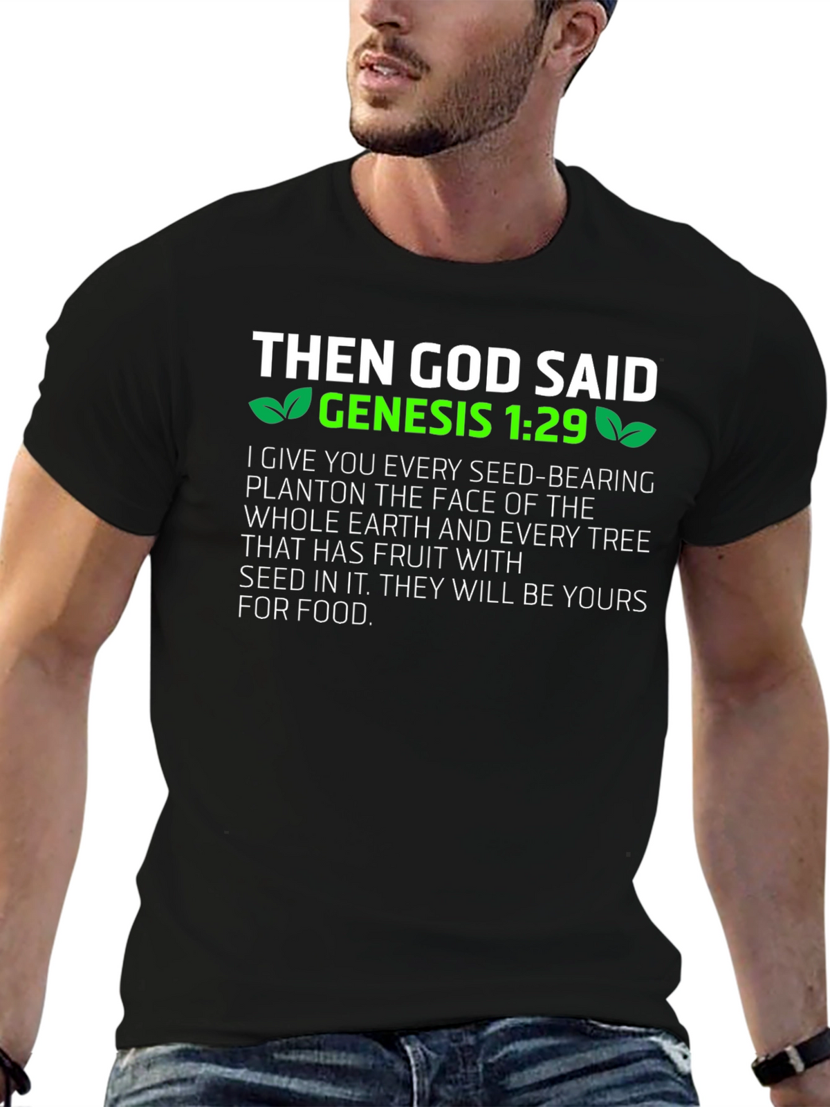 Genesis 1:29 Vegan T-Shirt - God Said!