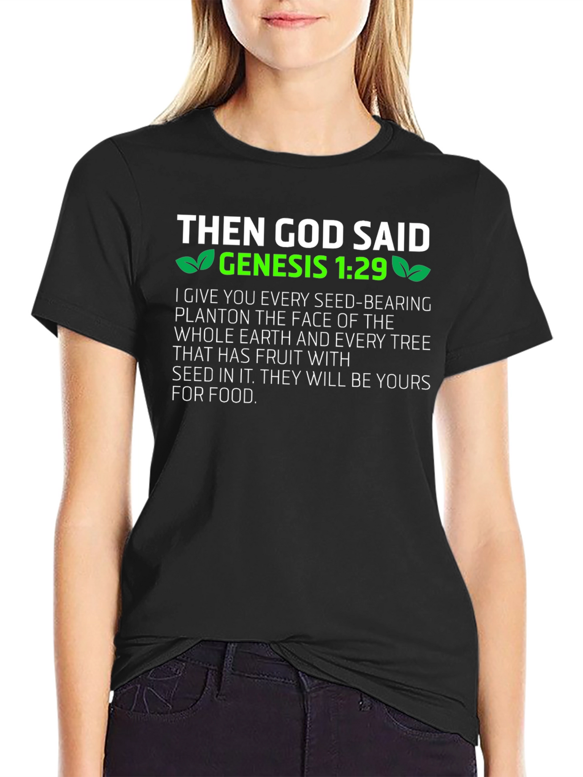 Genesis 1:29 Vegan T-Shirt - God Said!