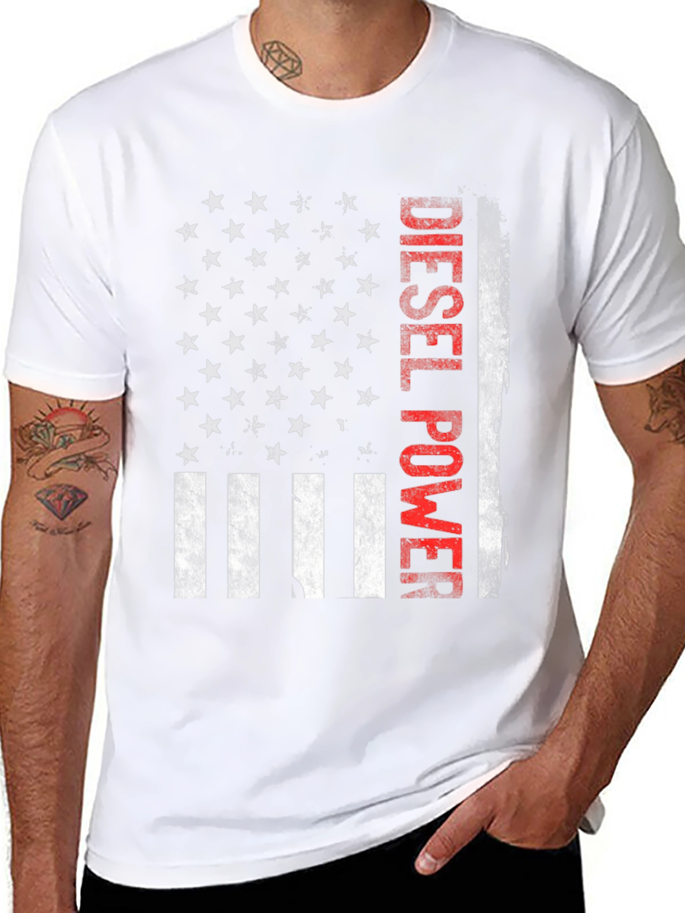 Diesel Power American Flag T-Shirt