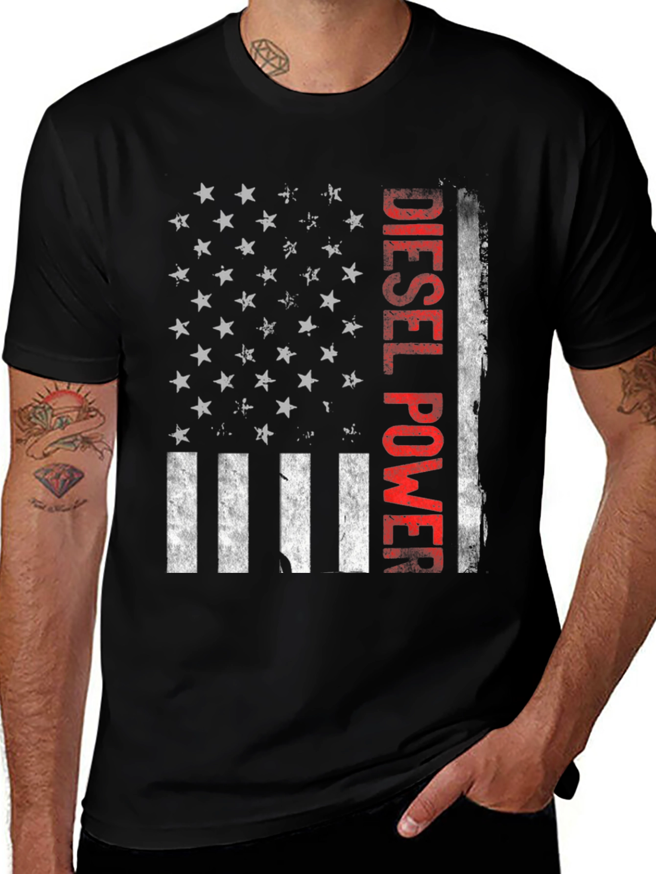Diesel Power American Flag T-Shirt