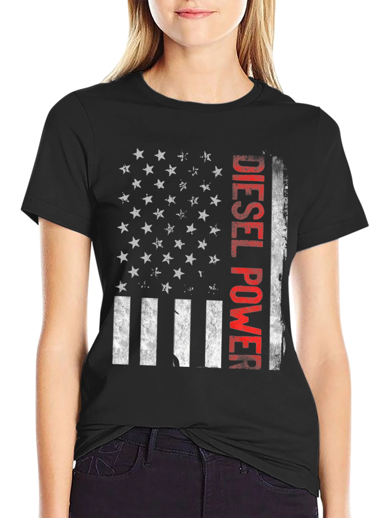 Diesel Power American Flag T-Shirt