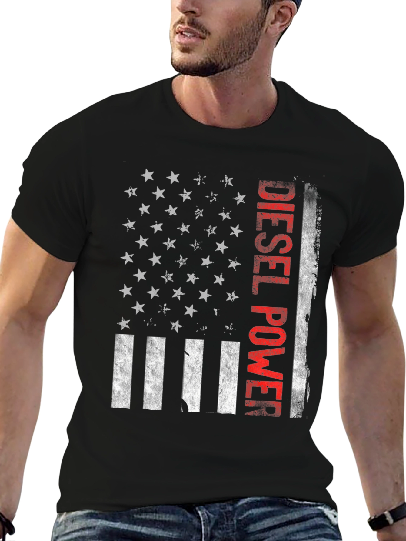 Diesel Power American Flag T-Shirt
