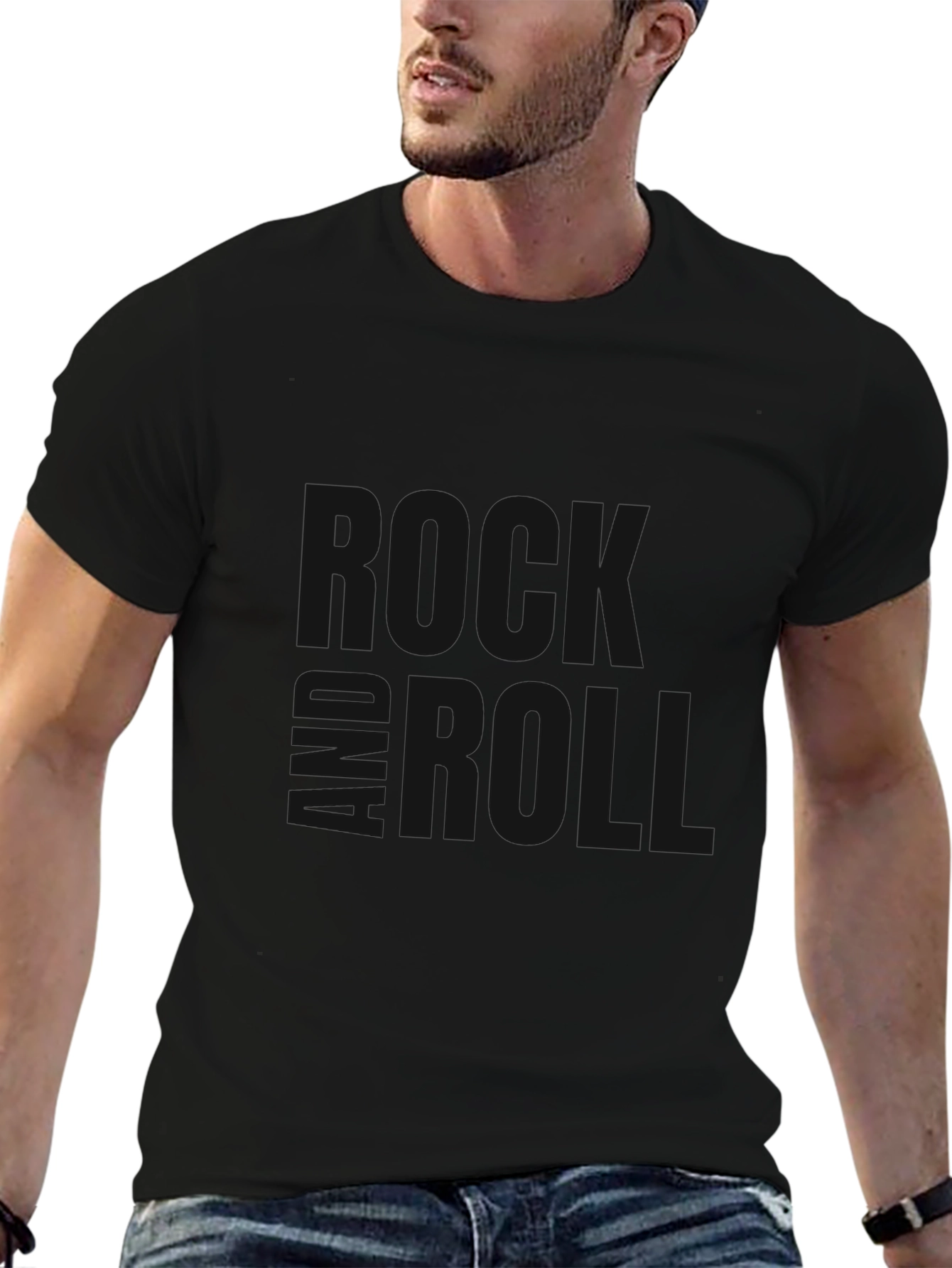 Classic Black Crew Neck T-Shirt - Casual Style