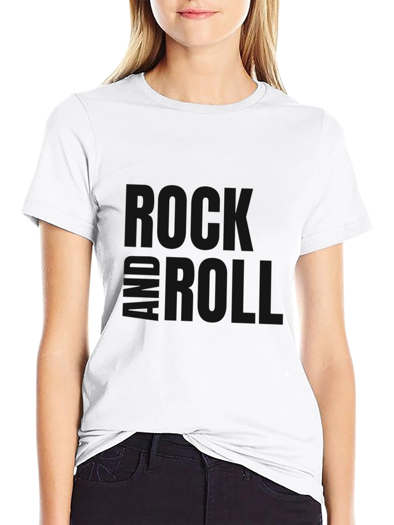 Classic Black Crew Neck T-Shirt - Casual Style