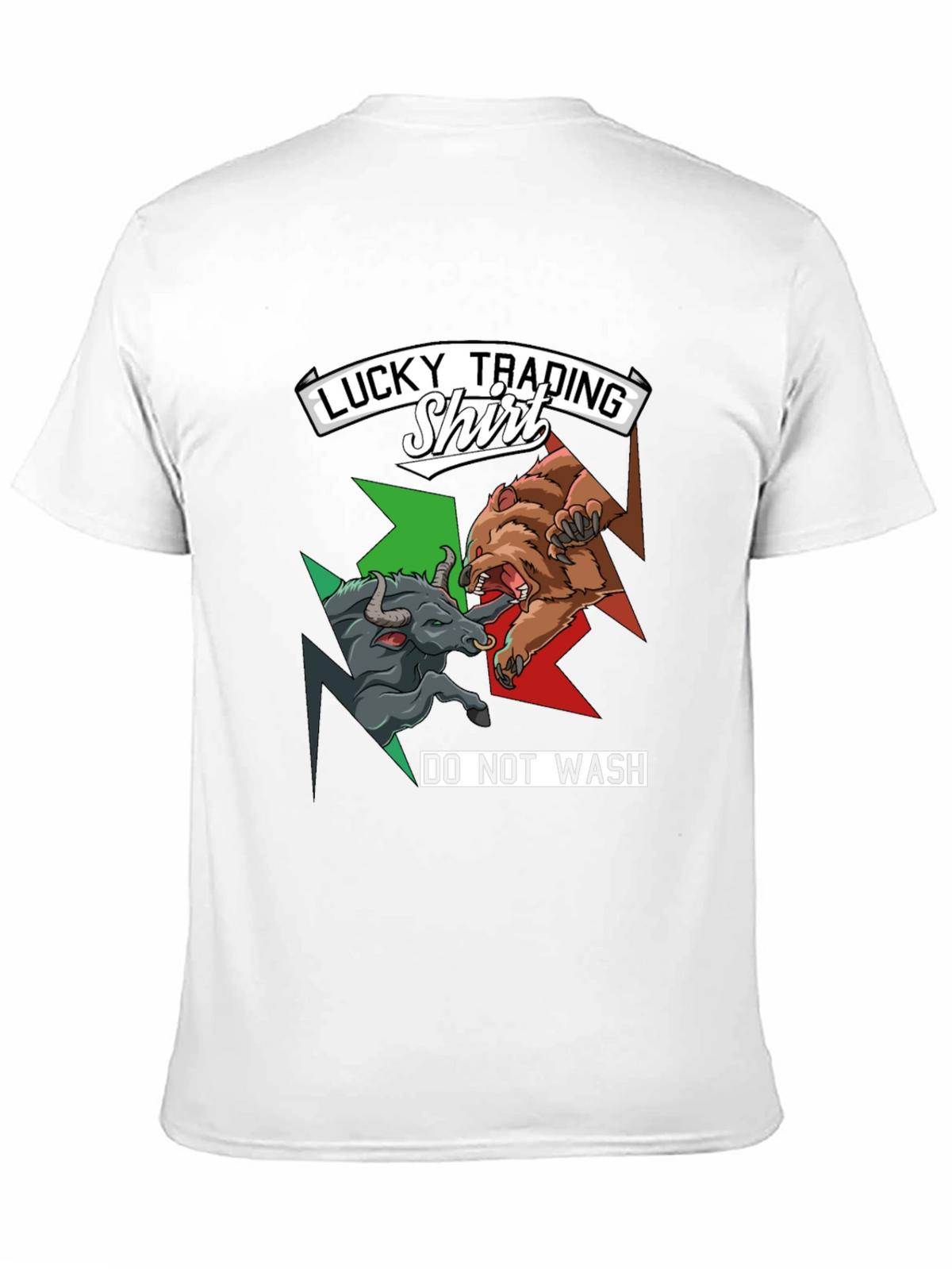 Lucky Trading Shirt - Bull vs Bear Black Tee