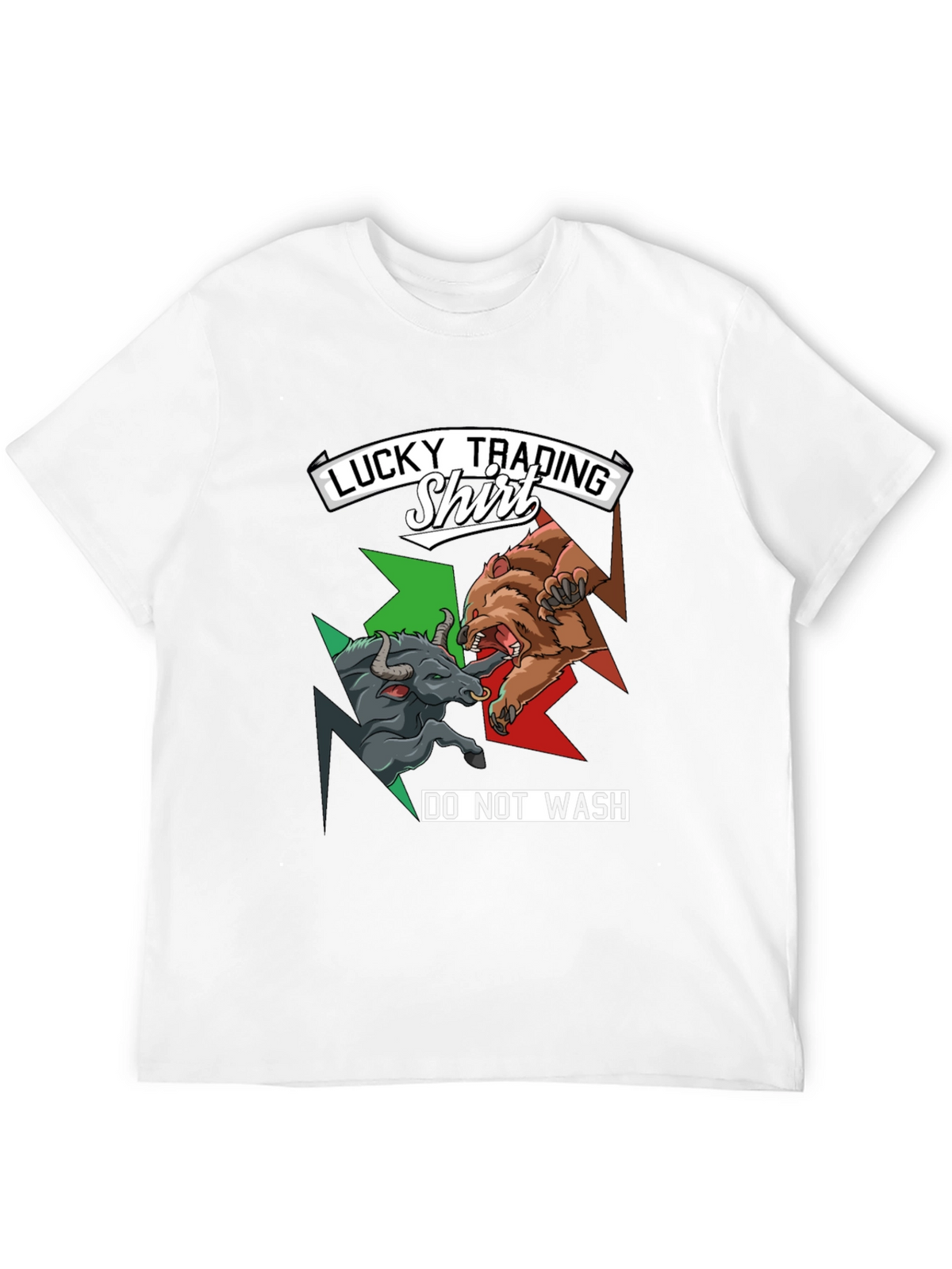 Lucky Trading Shirt - Bull vs Bear Black Tee