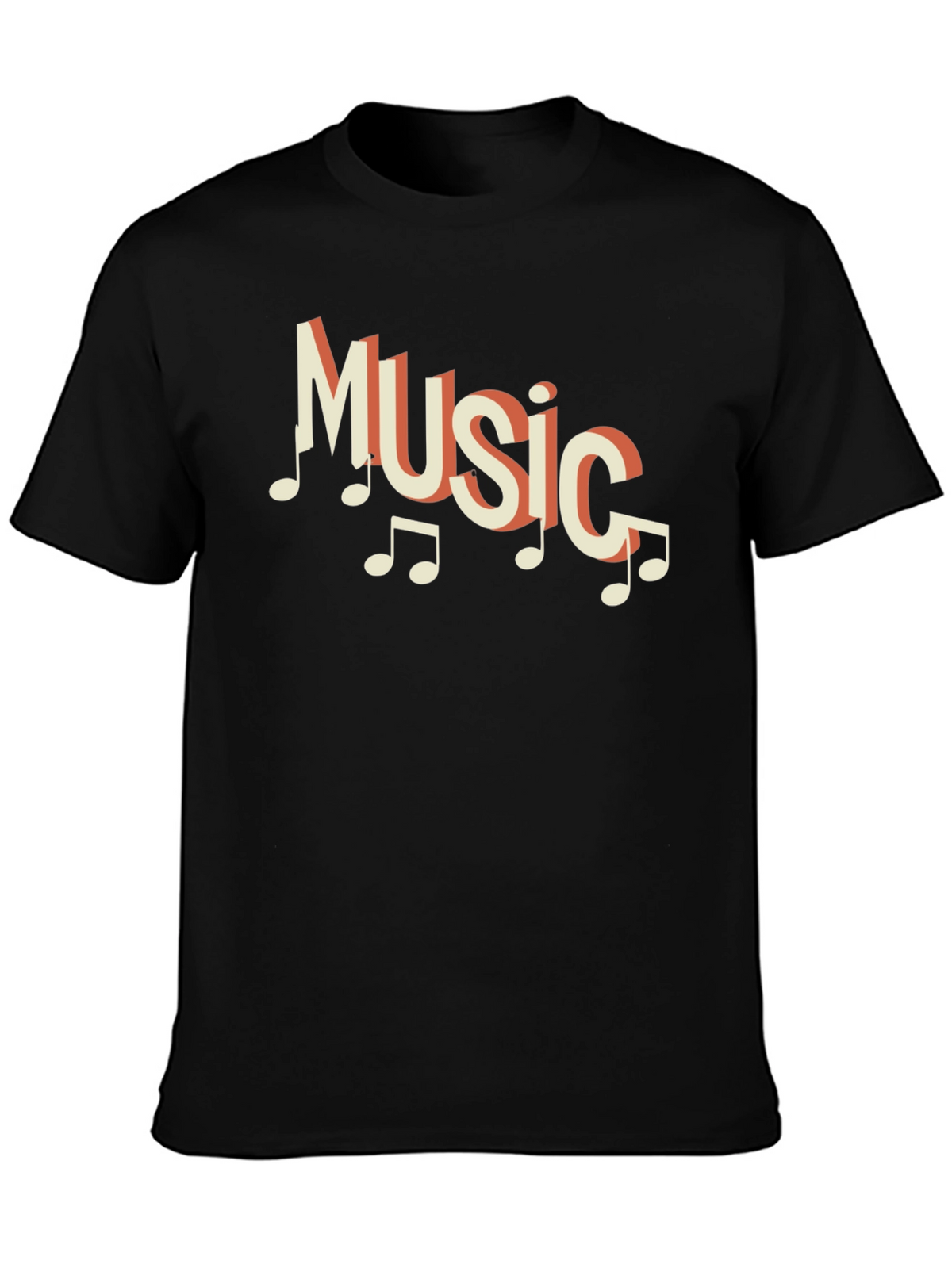 Music Notes Graphic T-Shirt