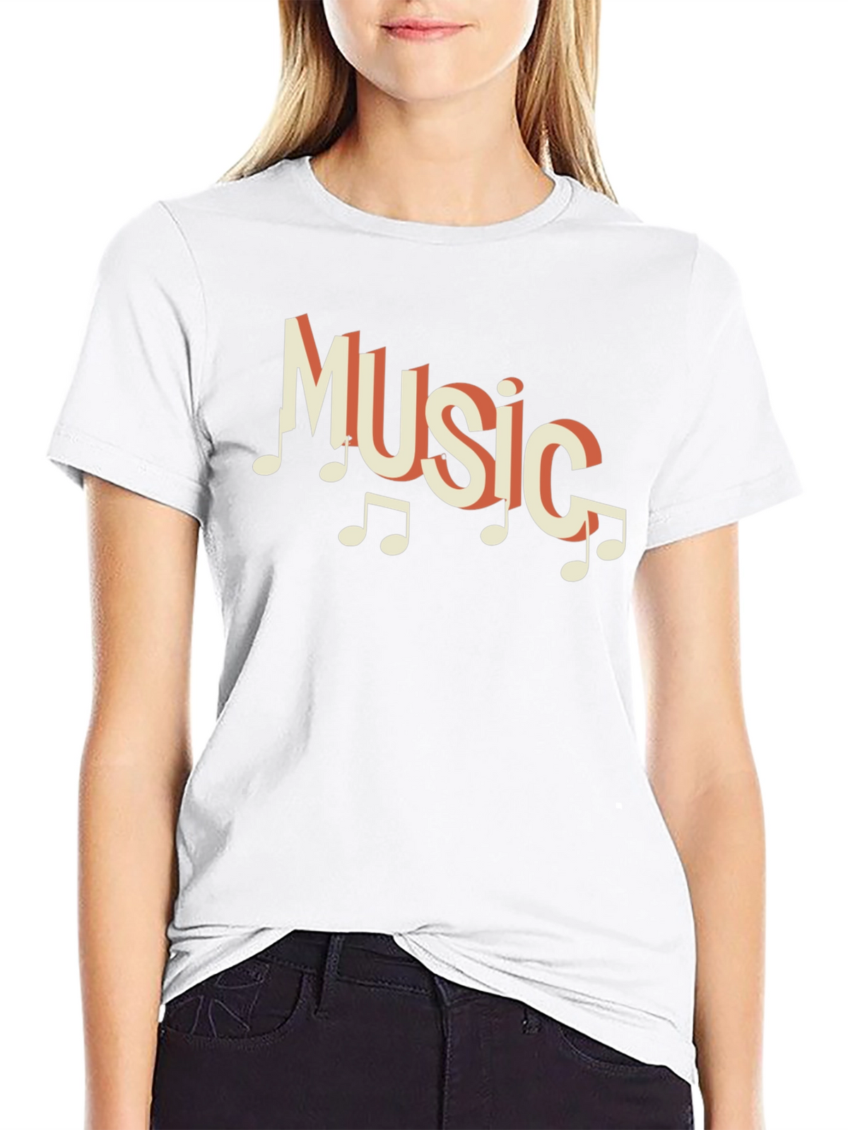 Music Notes Graphic T-Shirt