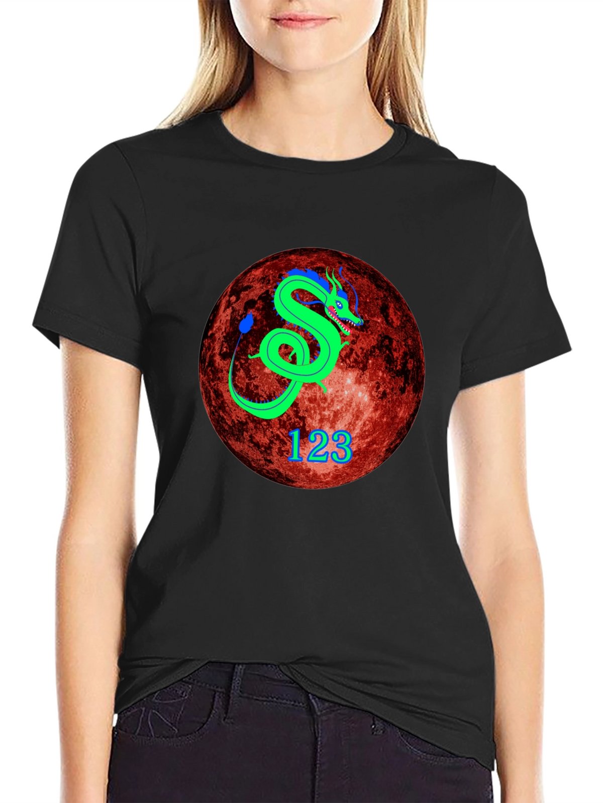 Dragon Graphic Tee - Unique Planet Design