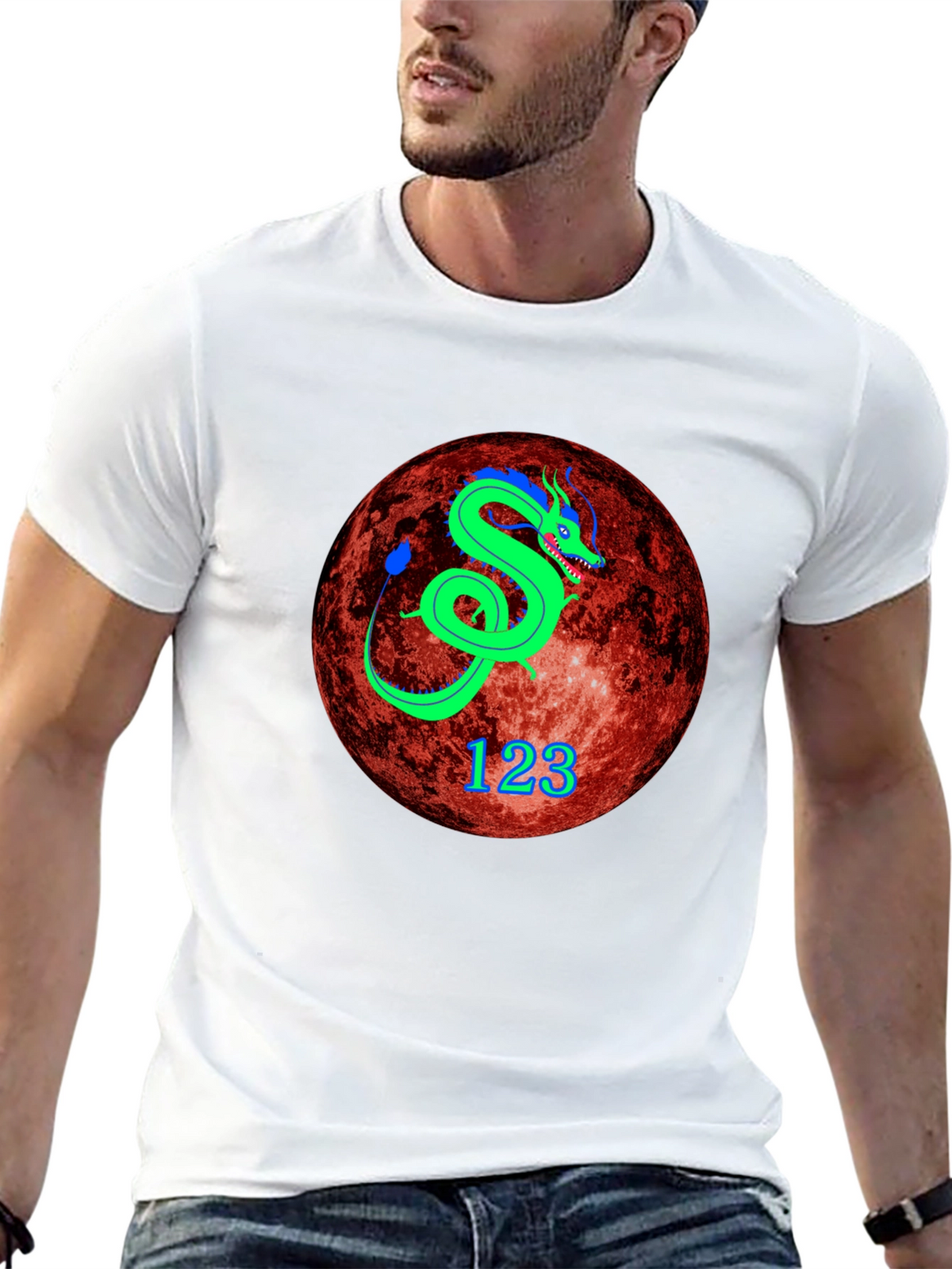 Dragon Graphic Tee - Unique Planet Design