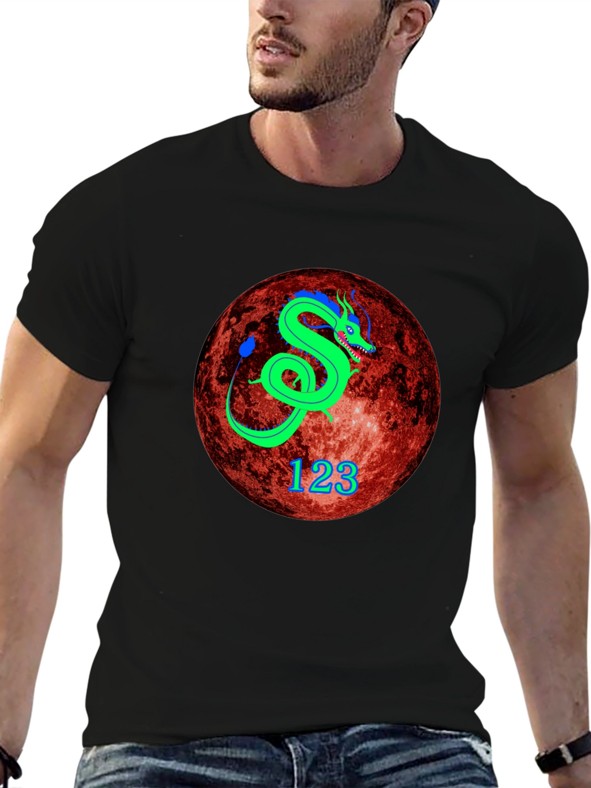 Dragon Graphic Tee - Unique Planet Design