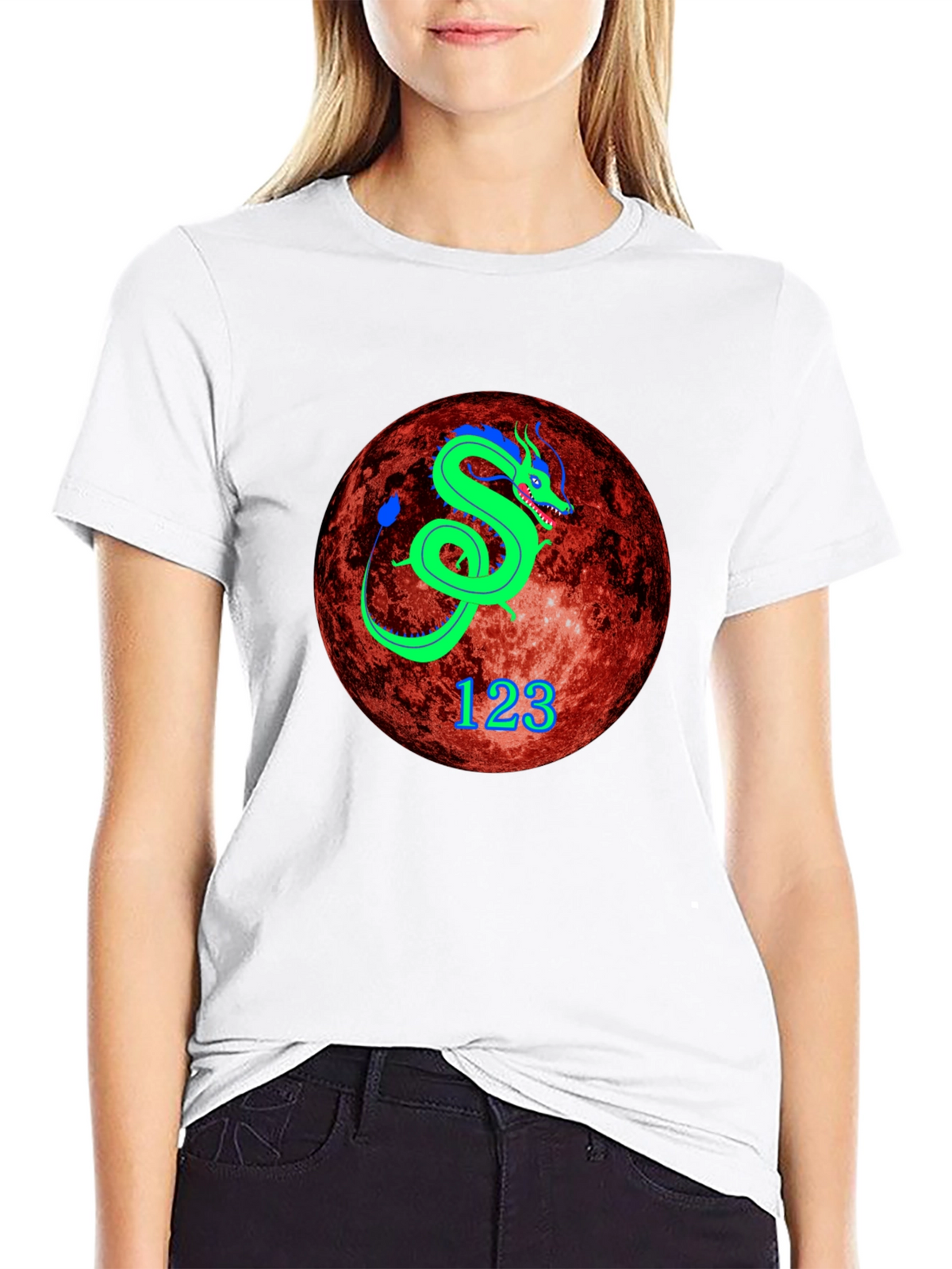 Dragon Graphic Tee - Unique Planet Design