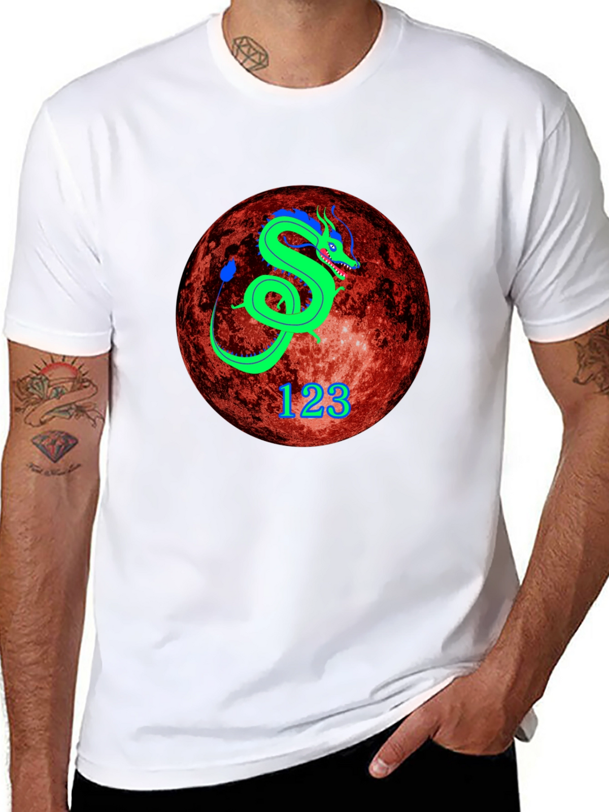 Dragon Graphic Tee - Unique Planet Design
